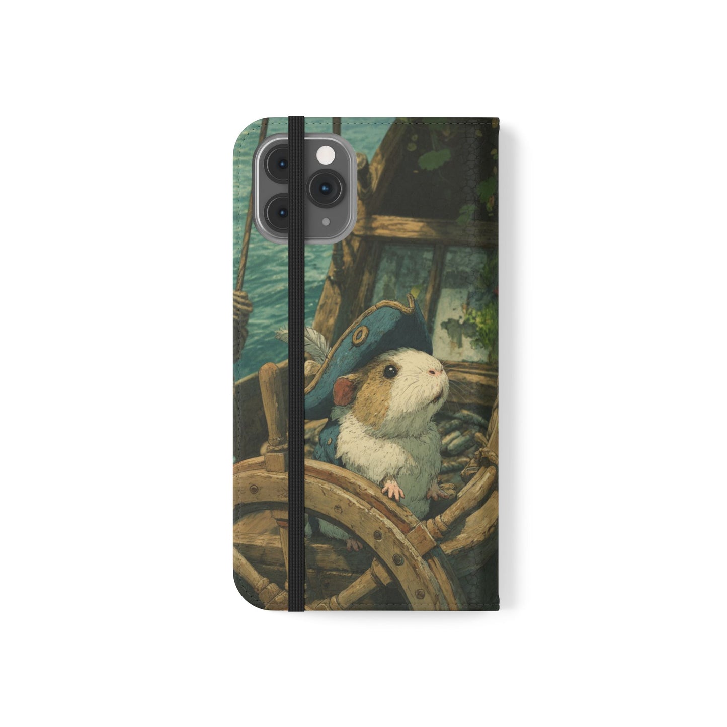 Pirate Captain Guinea Pig - Wallet Flip Case