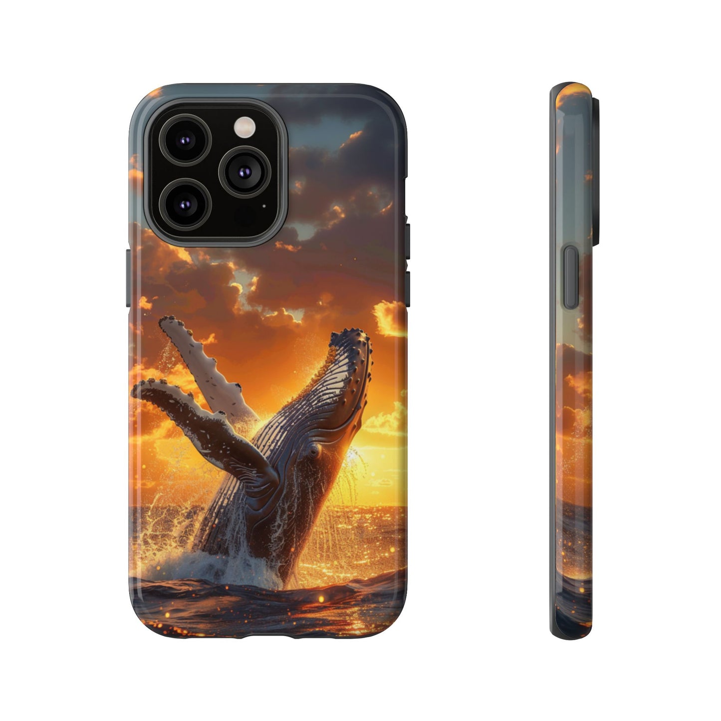 Sunset Breach Whale - Tough iPhone Case