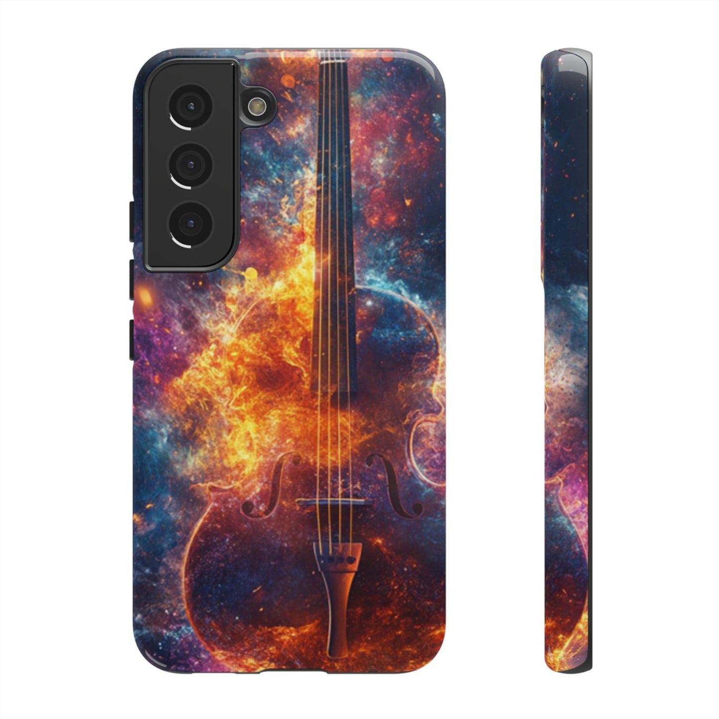 Fiery Violin Galaxy Phone Case – iPhone, Samsung, Google Pixel