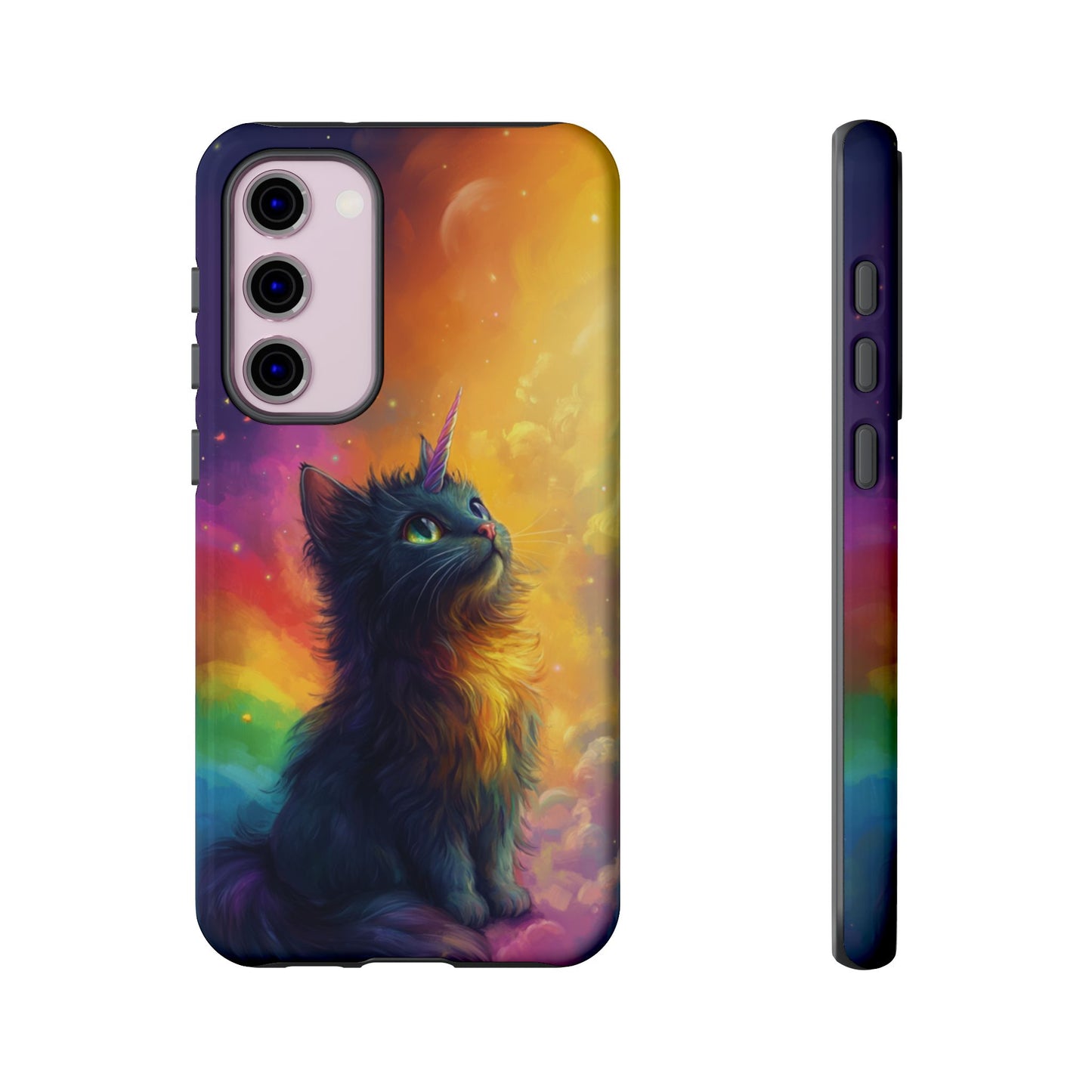 Rainbow Unicorn Cat Phone Case – iPhone, Google Pixel, Samsung Galaxy
