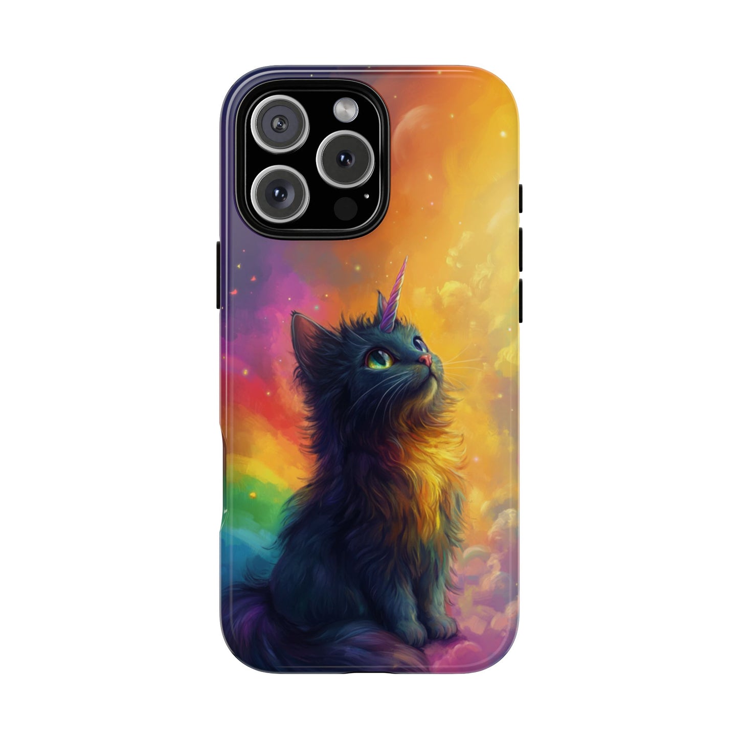 Rainbow Unicorn Cat Phone Case – iPhone, Google Pixel, Samsung Galaxy