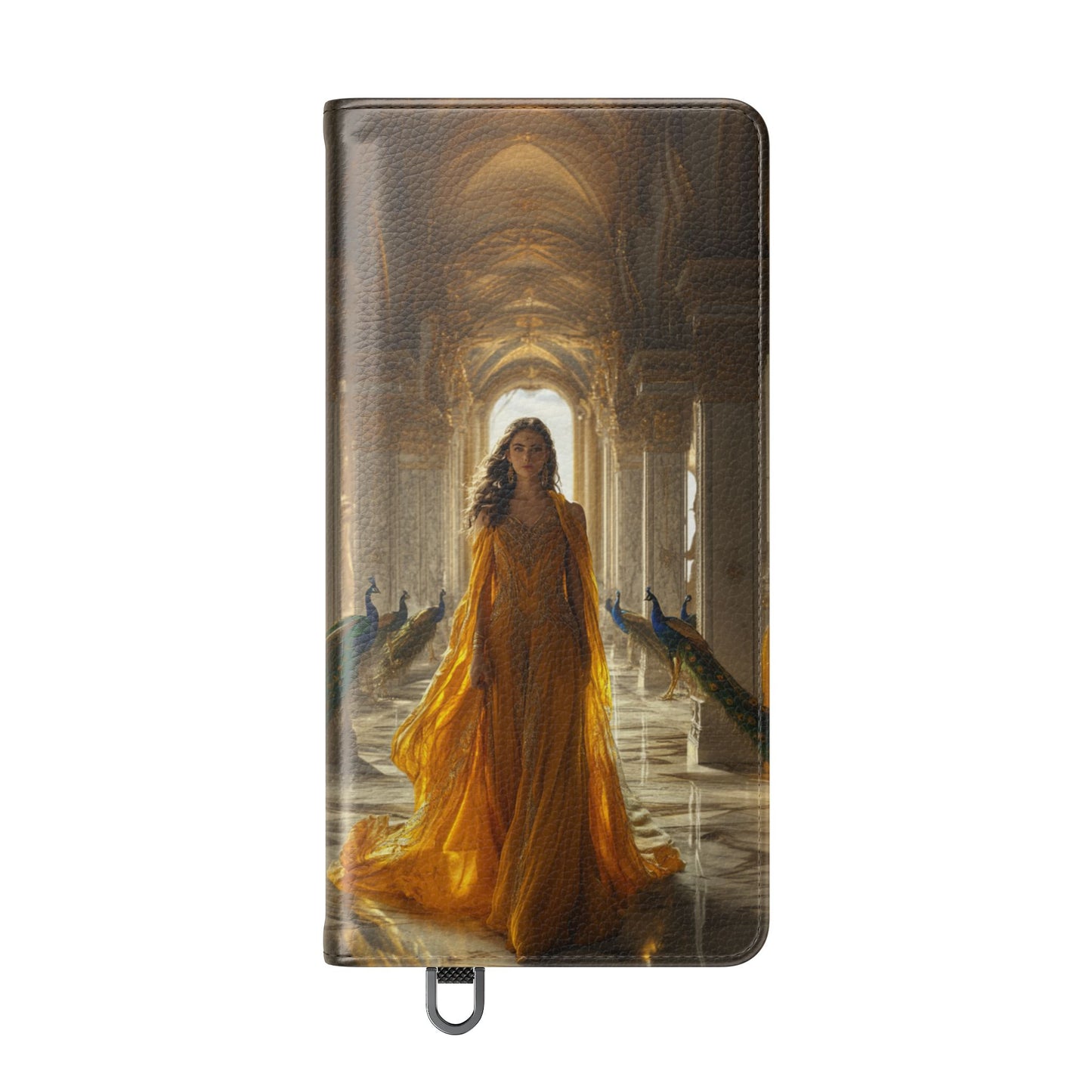 Hera Golden Palace Peacock Goddess - Wallet Flip Case