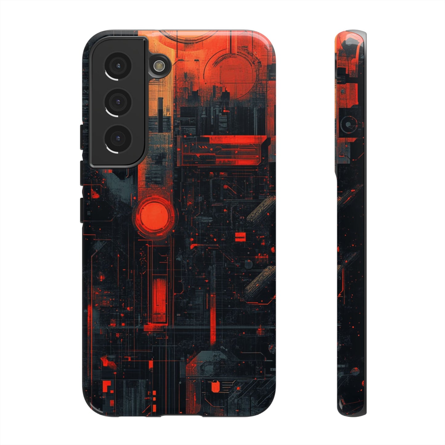 Neon Circuit Matrix – Tough Samsung Galaxy Case