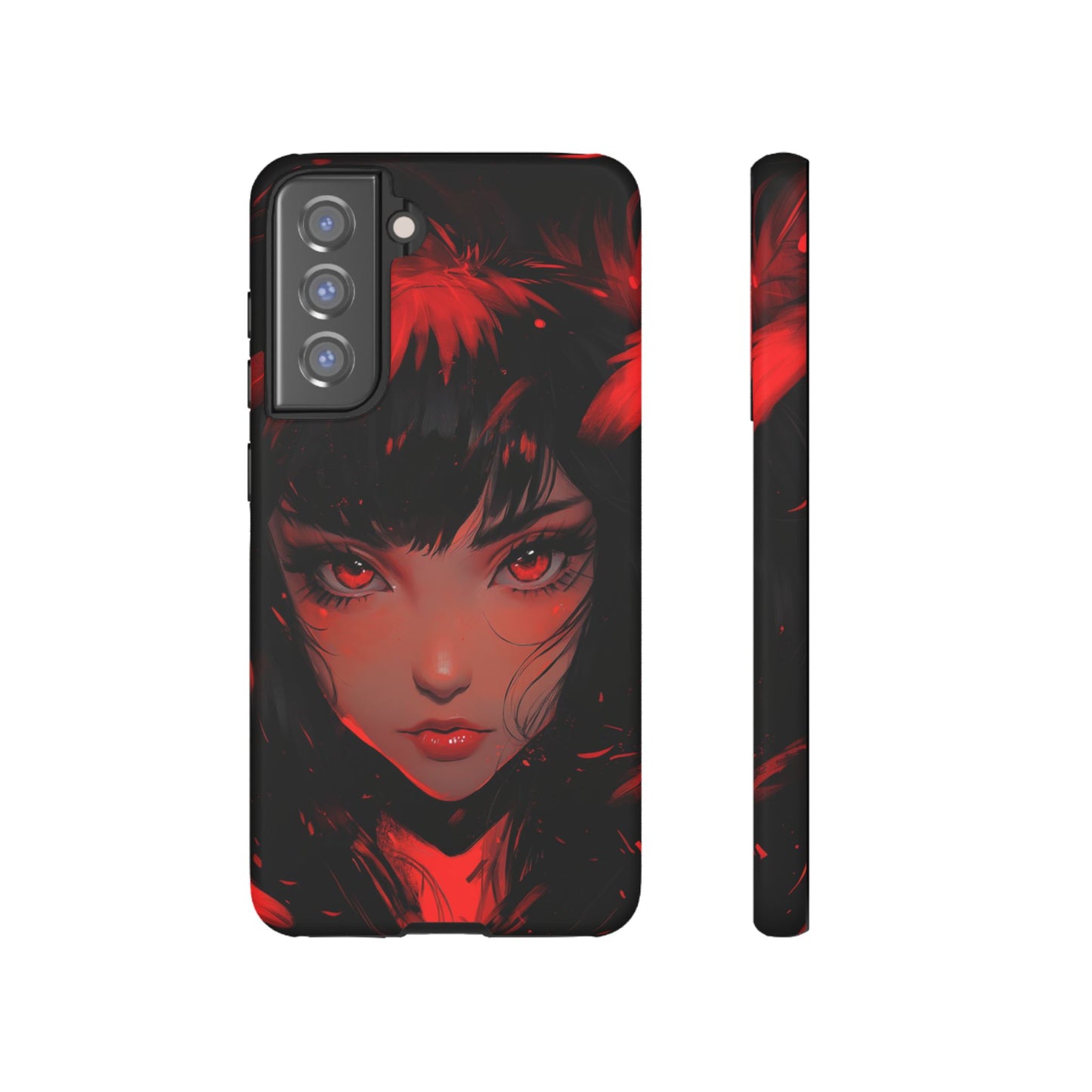 Fiery Gaze Anime Phone Case – iPhone, Google Pixel, Samsung Galaxy