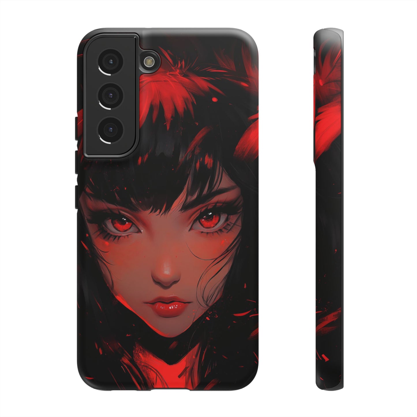 Fiery Gaze Anime Phone Case – iPhone, Google Pixel, Samsung Galaxy
