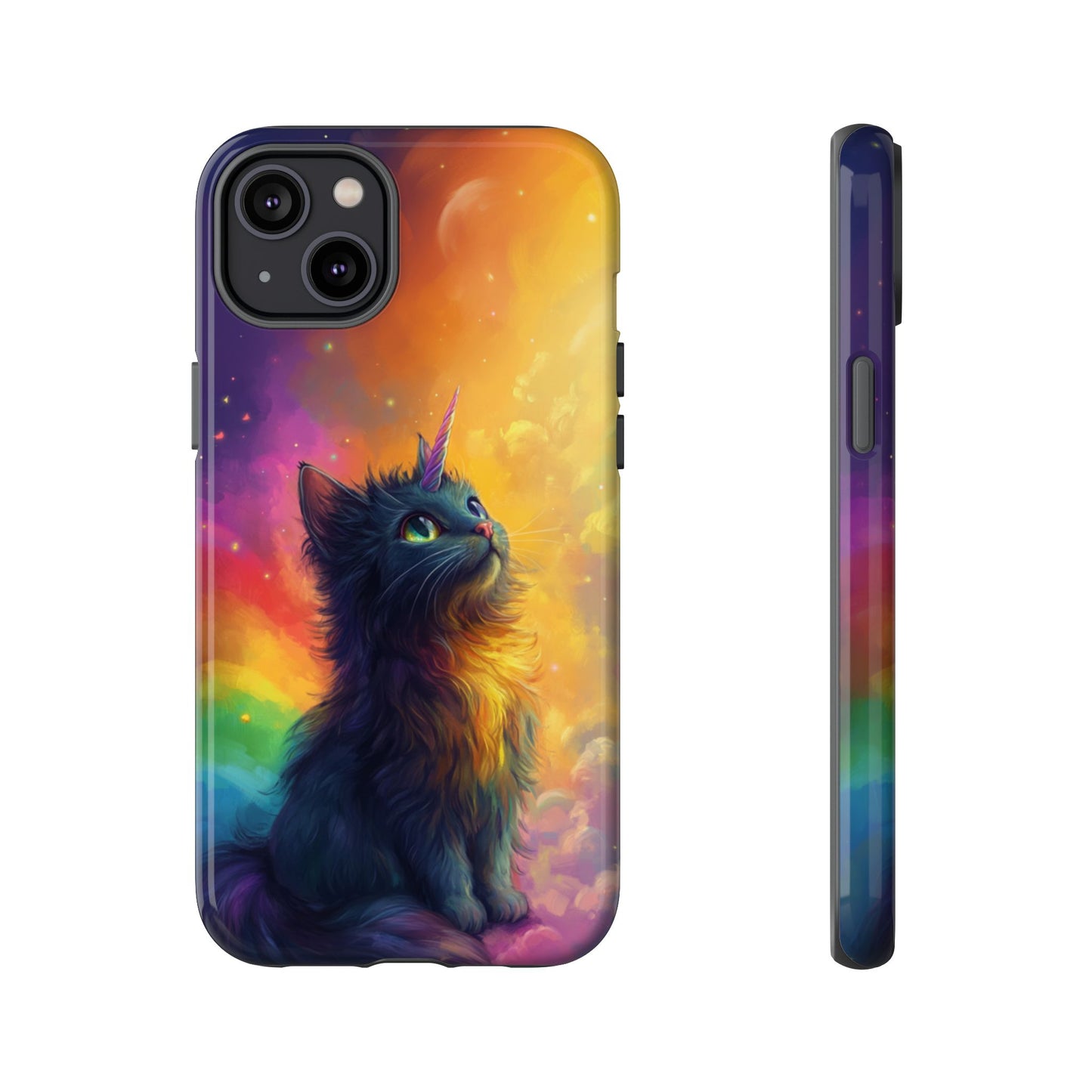 Rainbow Unicorn Cat Phone Case – iPhone, Google Pixel, Samsung Galaxy