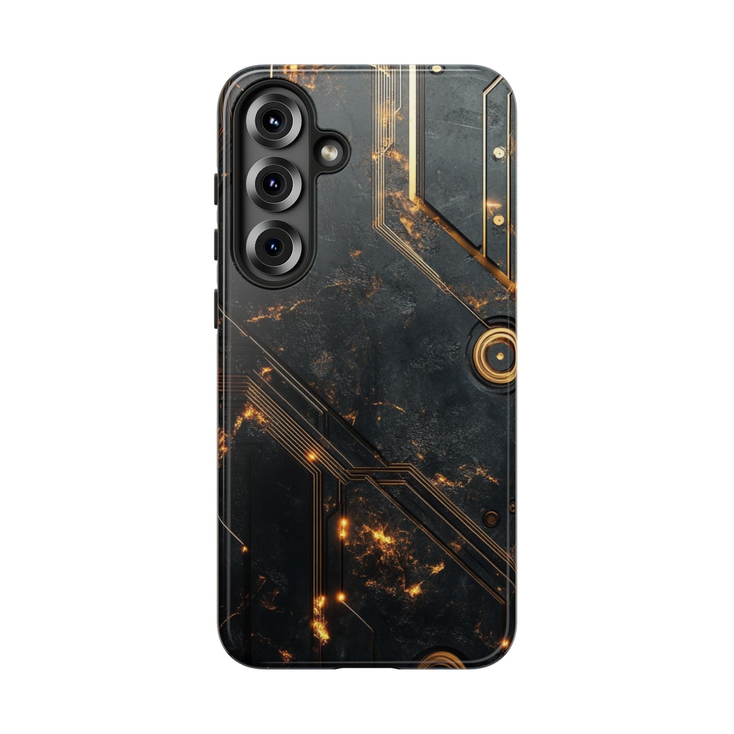 Obsidian Ember Circuit – Tough Samsung Galaxy Case