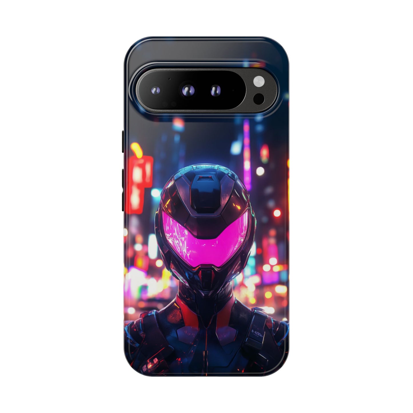 Neon Guardian Warrior – Tough Google Pixel Case