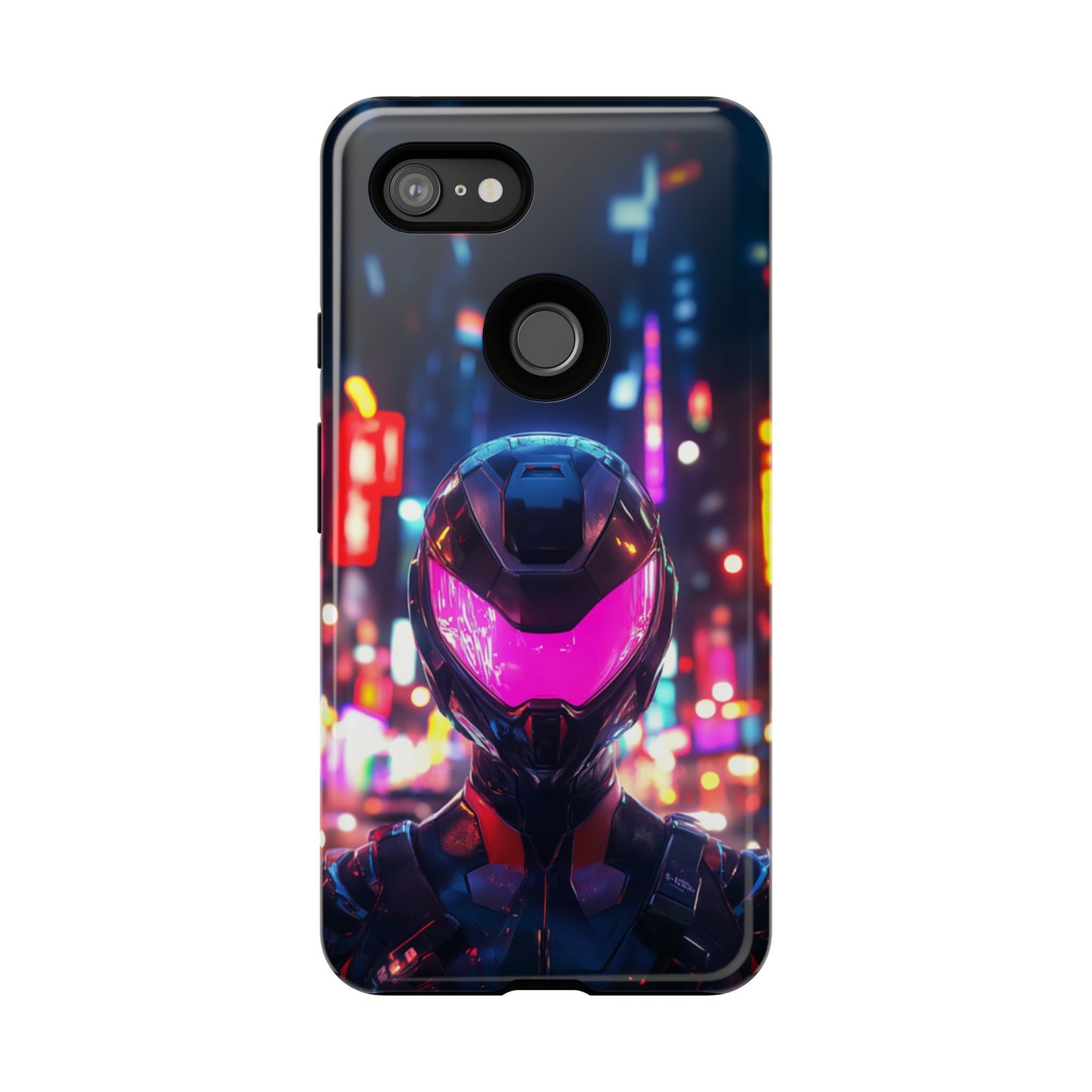 Neon Guardian Warrior – Tough Google Pixel Case
