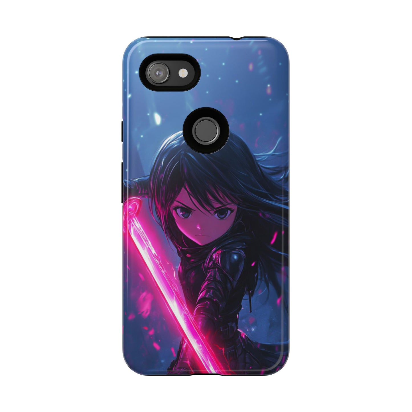 Neon Blade Warrior – Tough Google Pixel Case