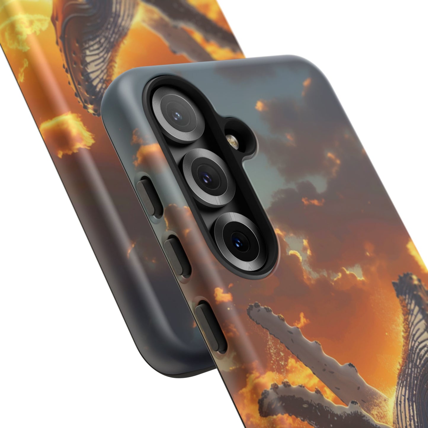 Sunset Breach Whale - Tough Samsung Galaxy Case