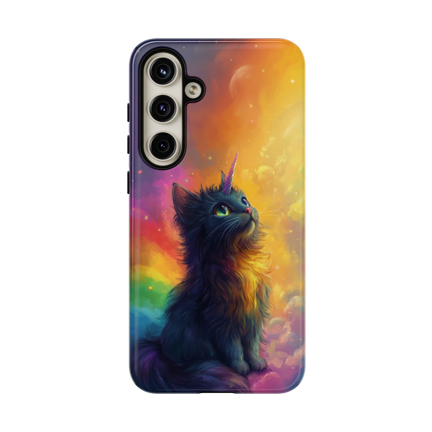 Rainbow Unicorn Cat Phone Case – iPhone, Google Pixel, Samsung Galaxy