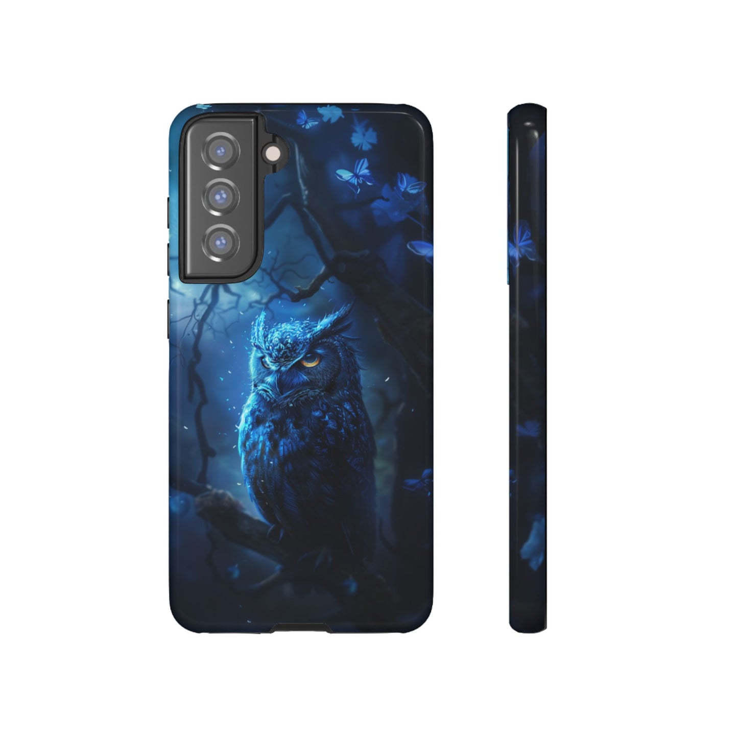 Azure Nocturne Owl – Tough Samsung Galaxy Case