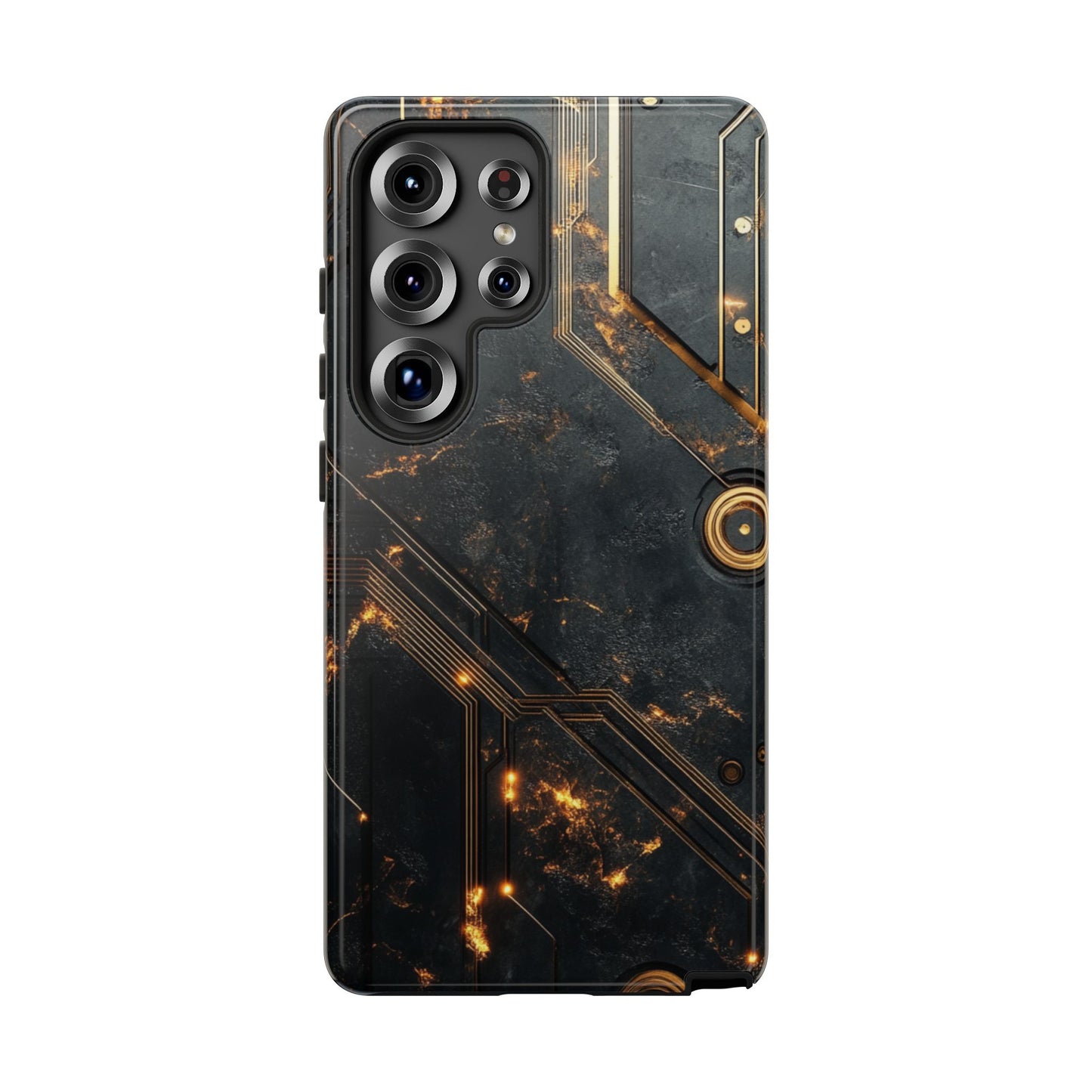 Obsidian Ember Circuit – Tough Samsung Galaxy Case
