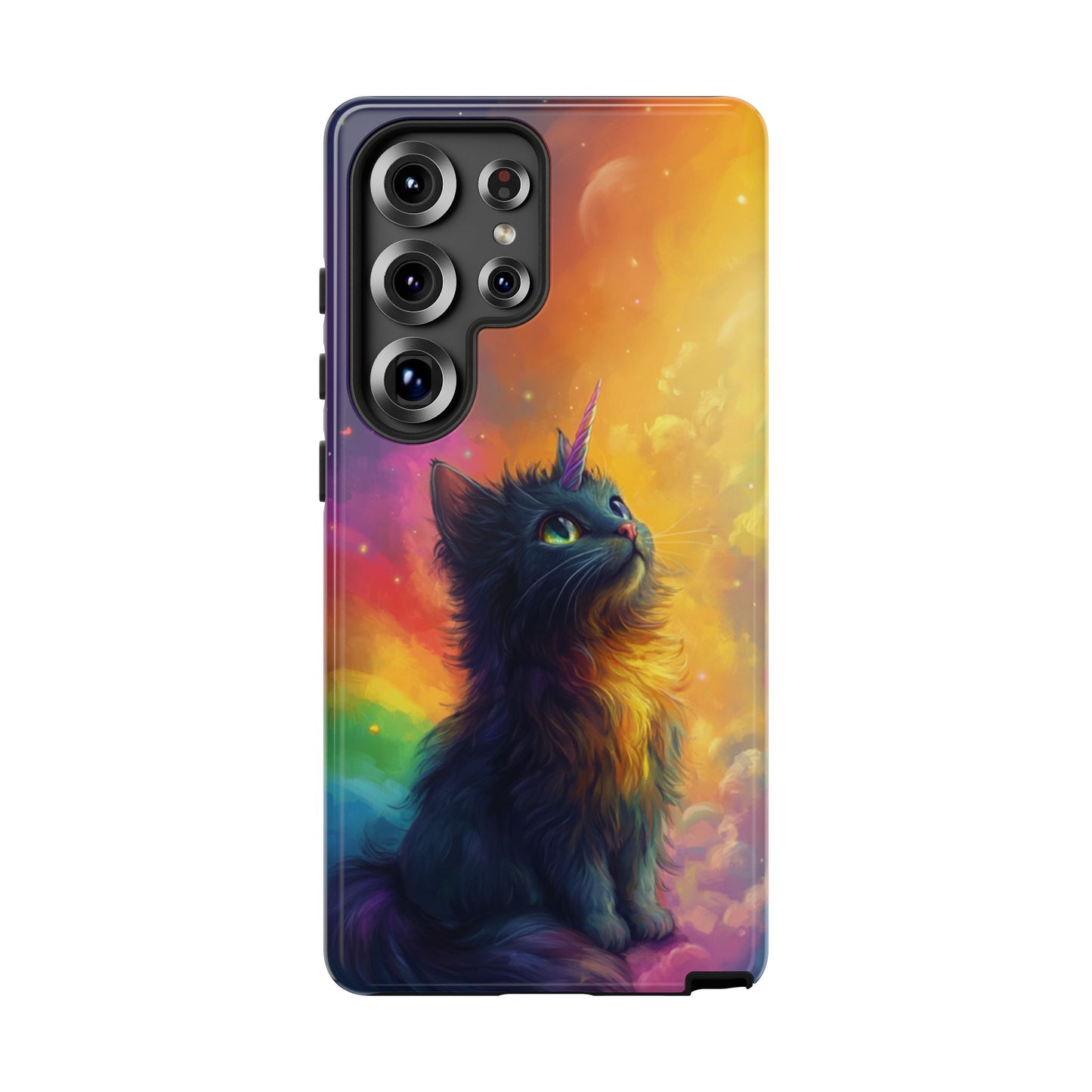 Rainbow Unicorn Cat Phone Case – iPhone, Google Pixel, Samsung Galaxy