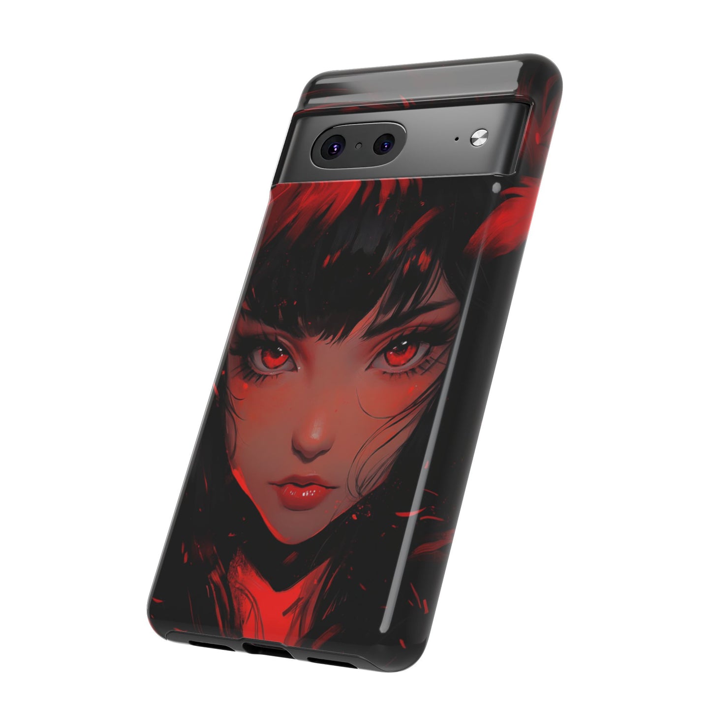 Fiery Gaze Anime Phone Case – iPhone, Google Pixel, Samsung Galaxy