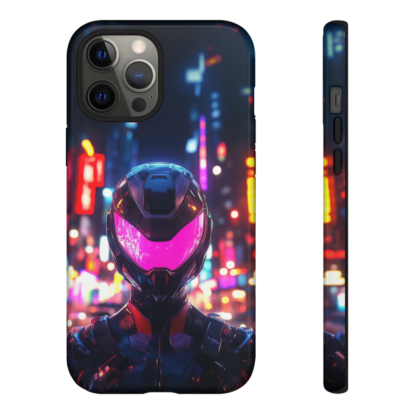 Neon Guardian Warrior – Tough iPhone Case