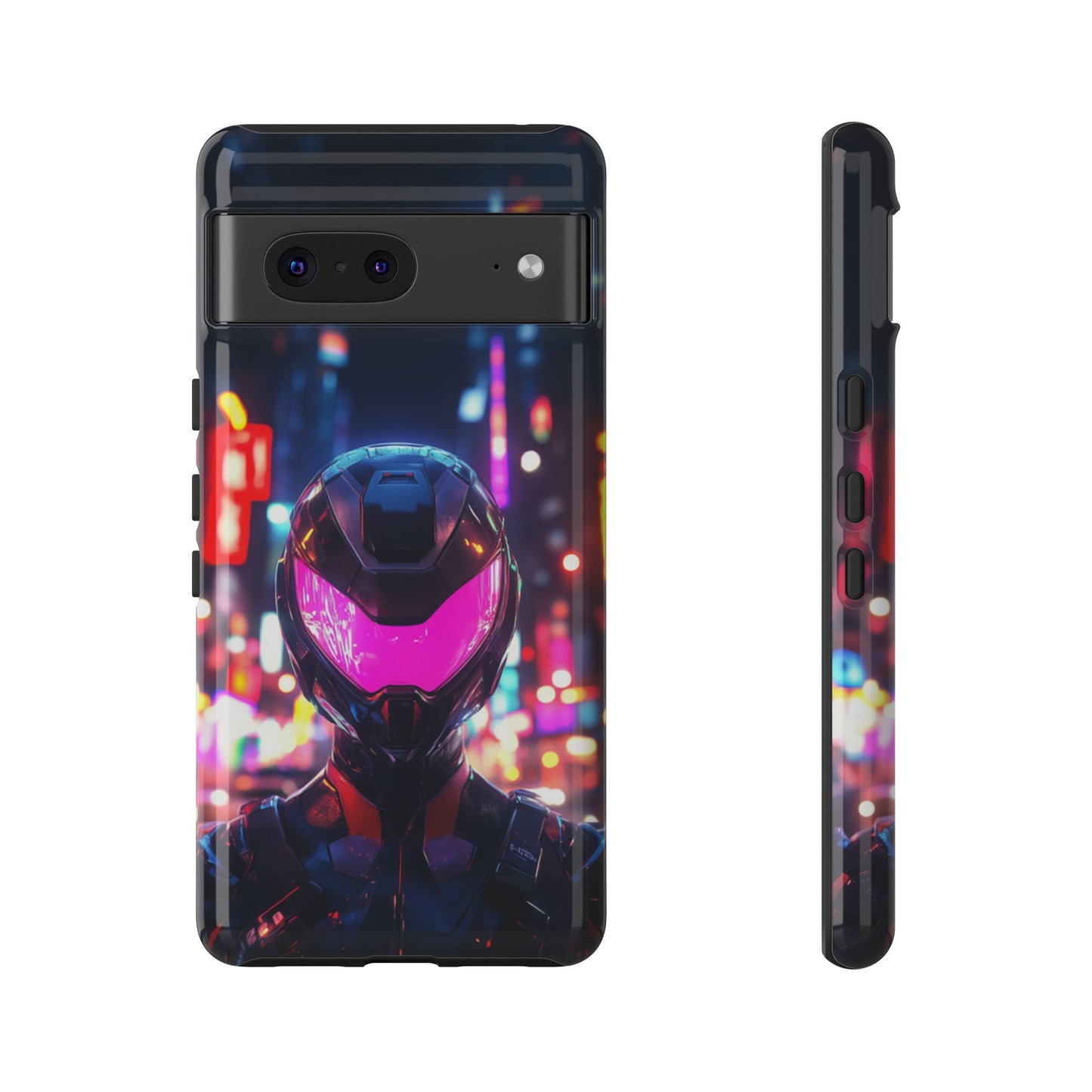 Neon Guardian Warrior – Tough Google Pixel Case