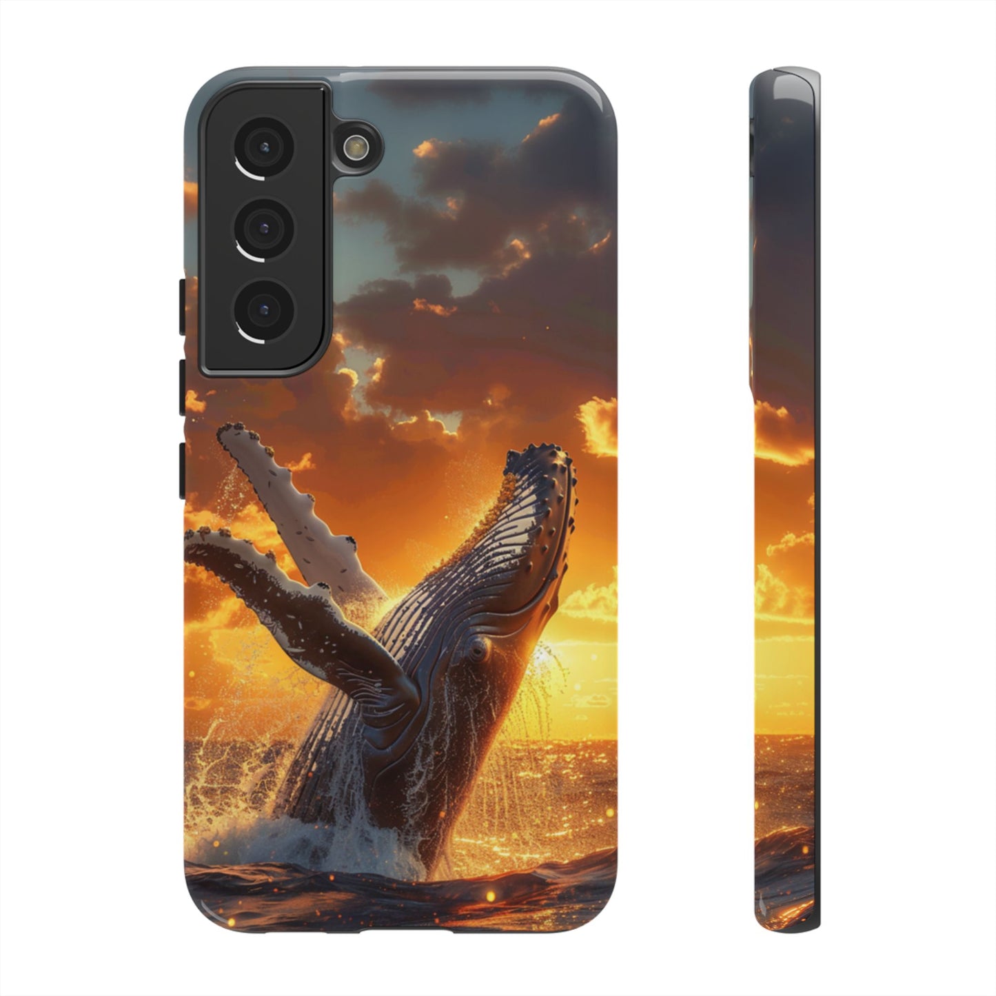 Sunset Breach Whale - Tough Samsung Galaxy Case