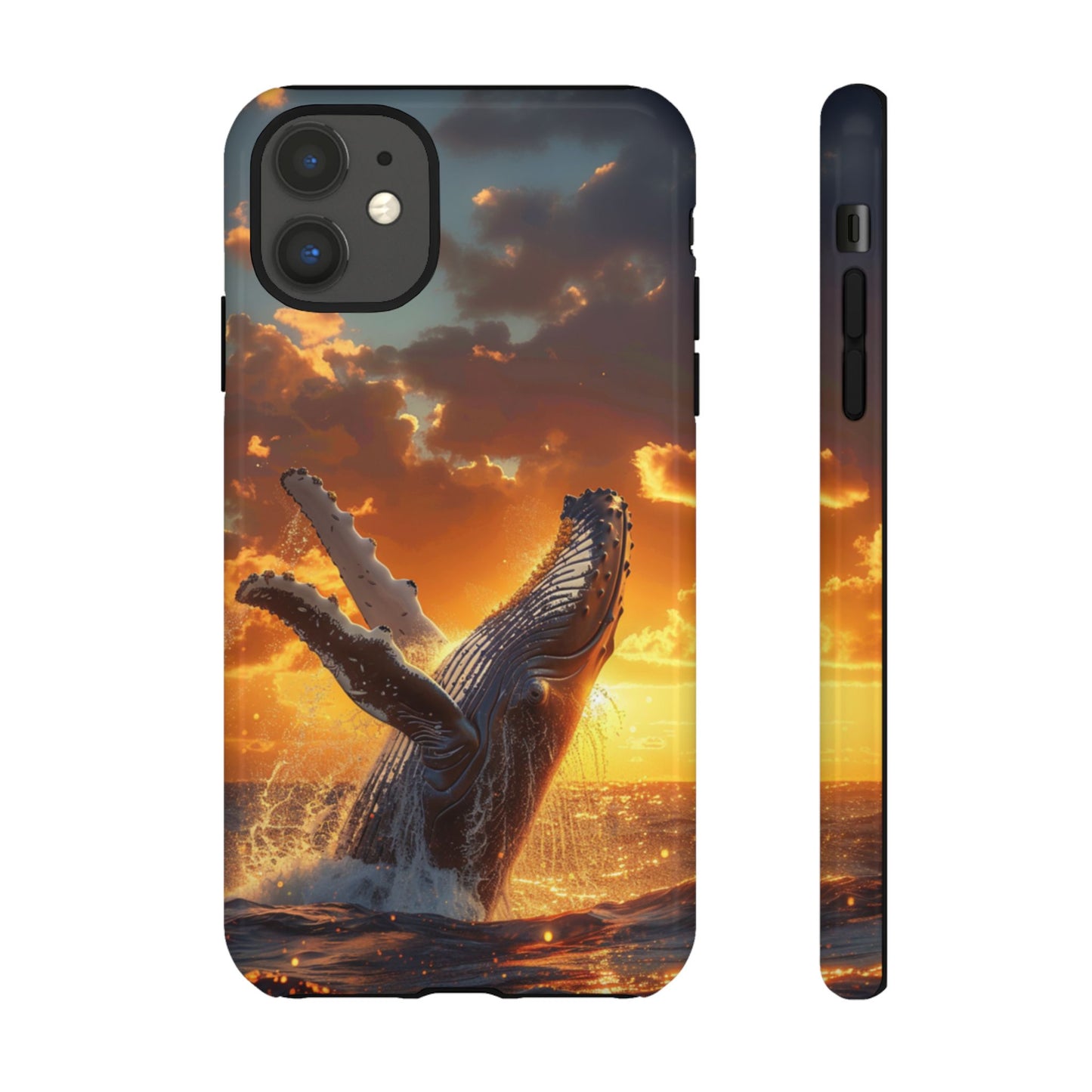 Sunset Breach Whale - Tough iPhone Case