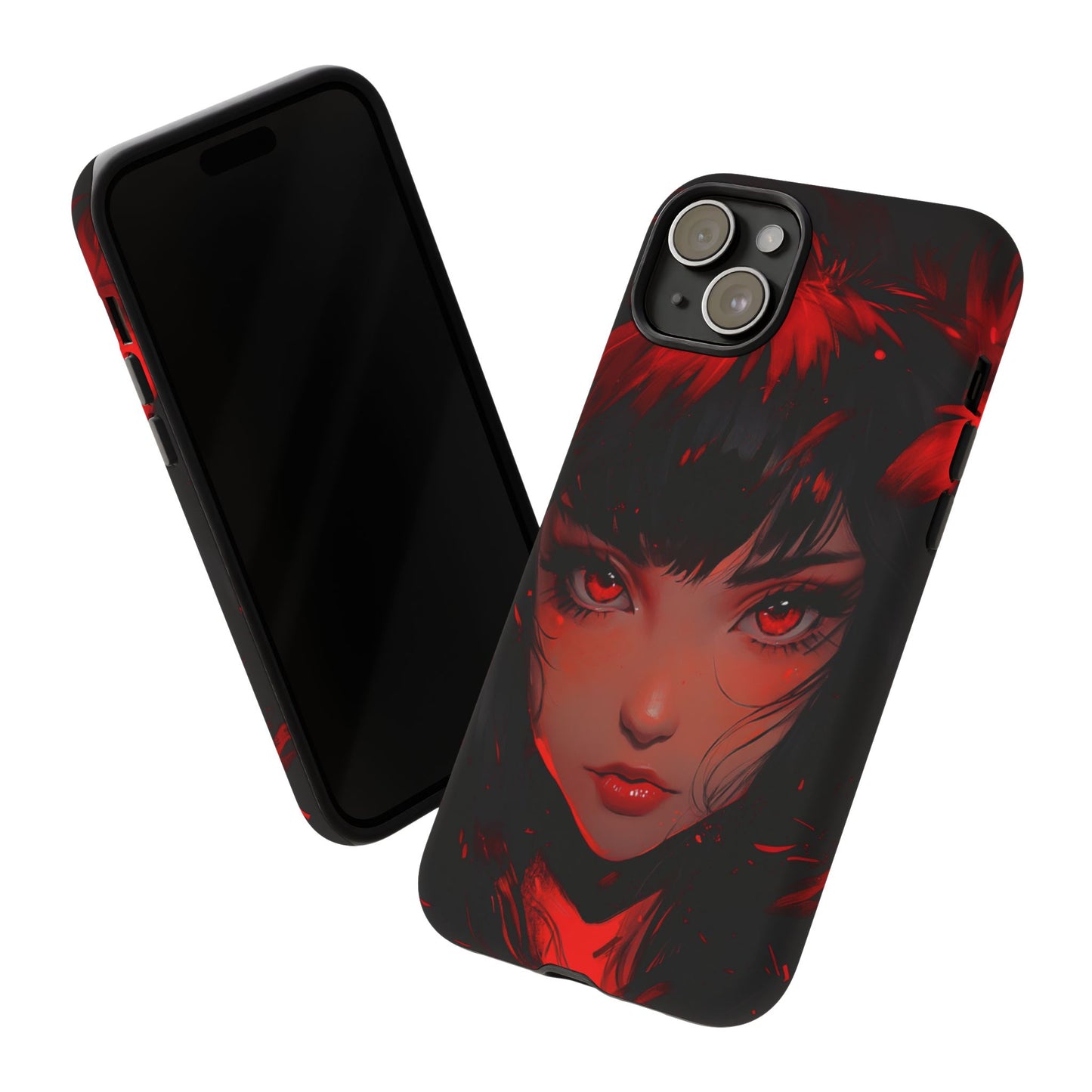 Fiery Gaze Anime Phone Case – iPhone, Google Pixel, Samsung Galaxy