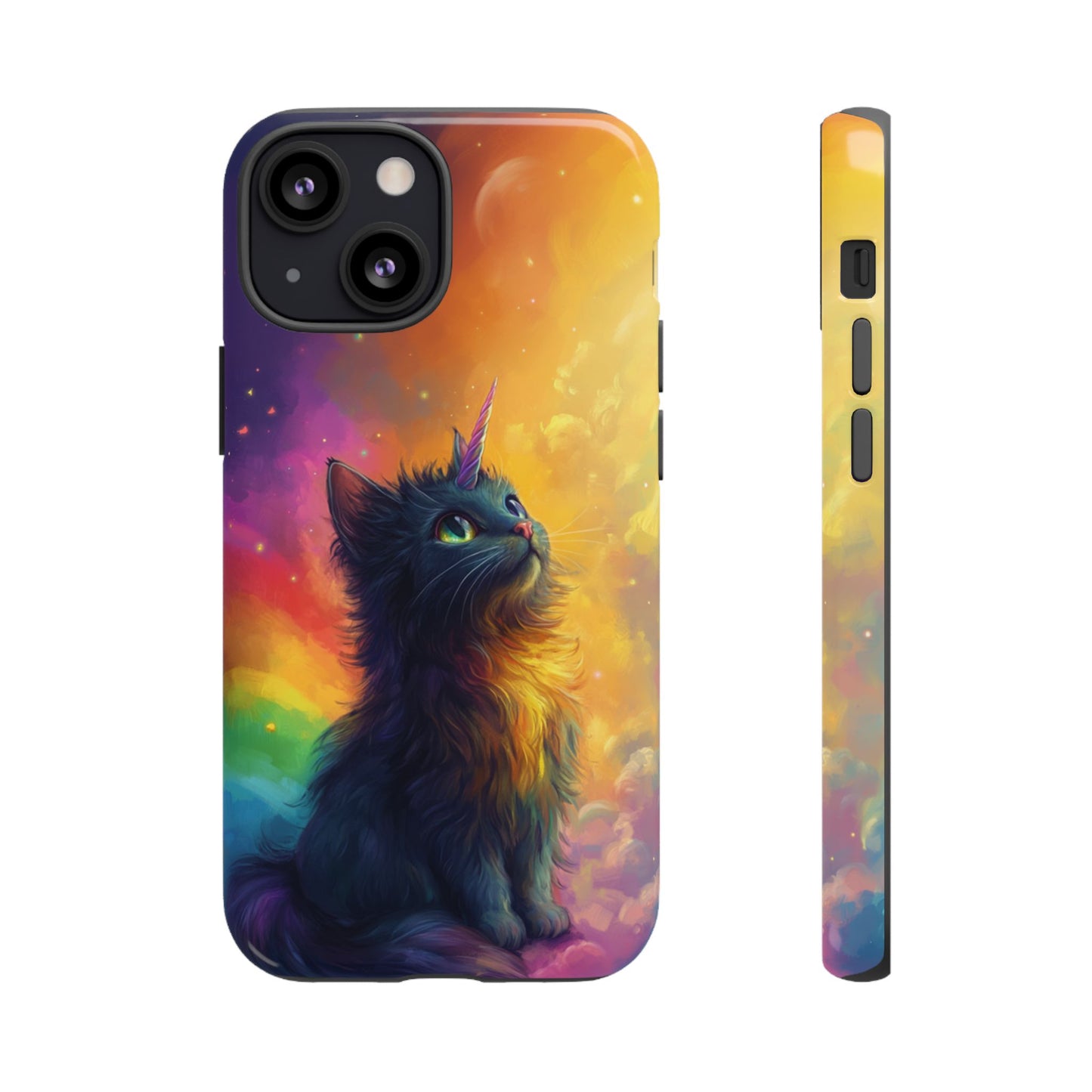 Rainbow Unicorn Cat Phone Case – iPhone, Google Pixel, Samsung Galaxy