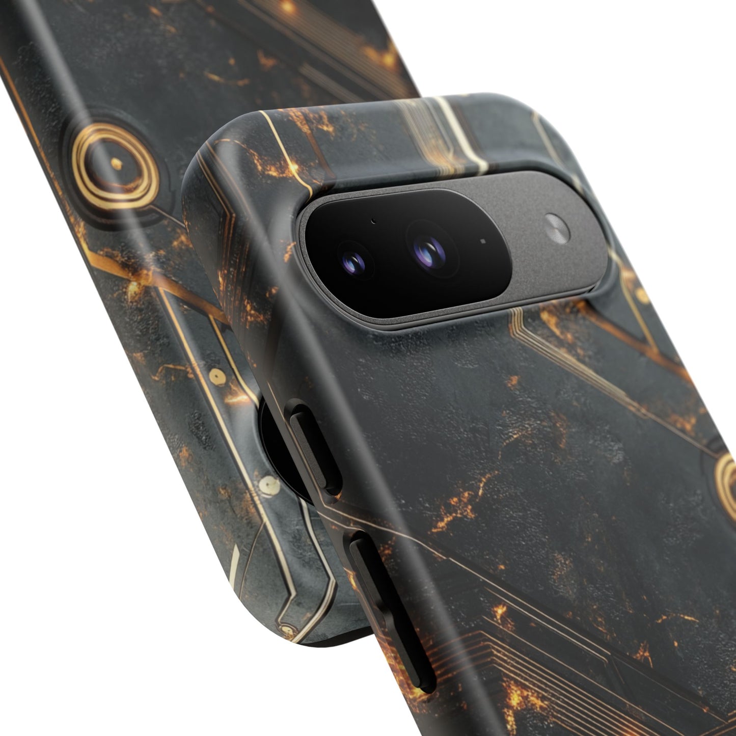 Obsidian Ember Circuit – Tough Google Pixel Case