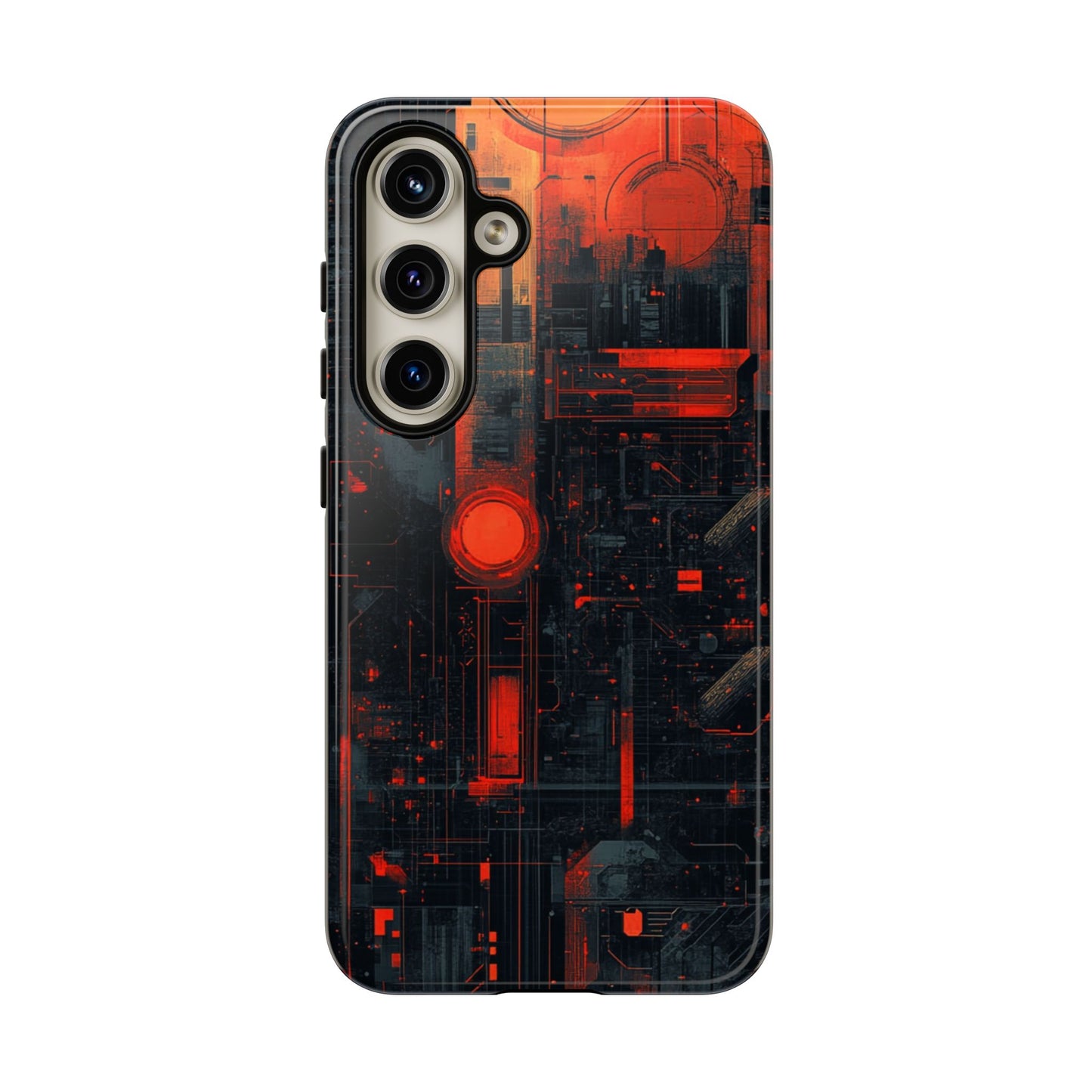Neon Circuit Matrix – Tough Samsung Galaxy Case