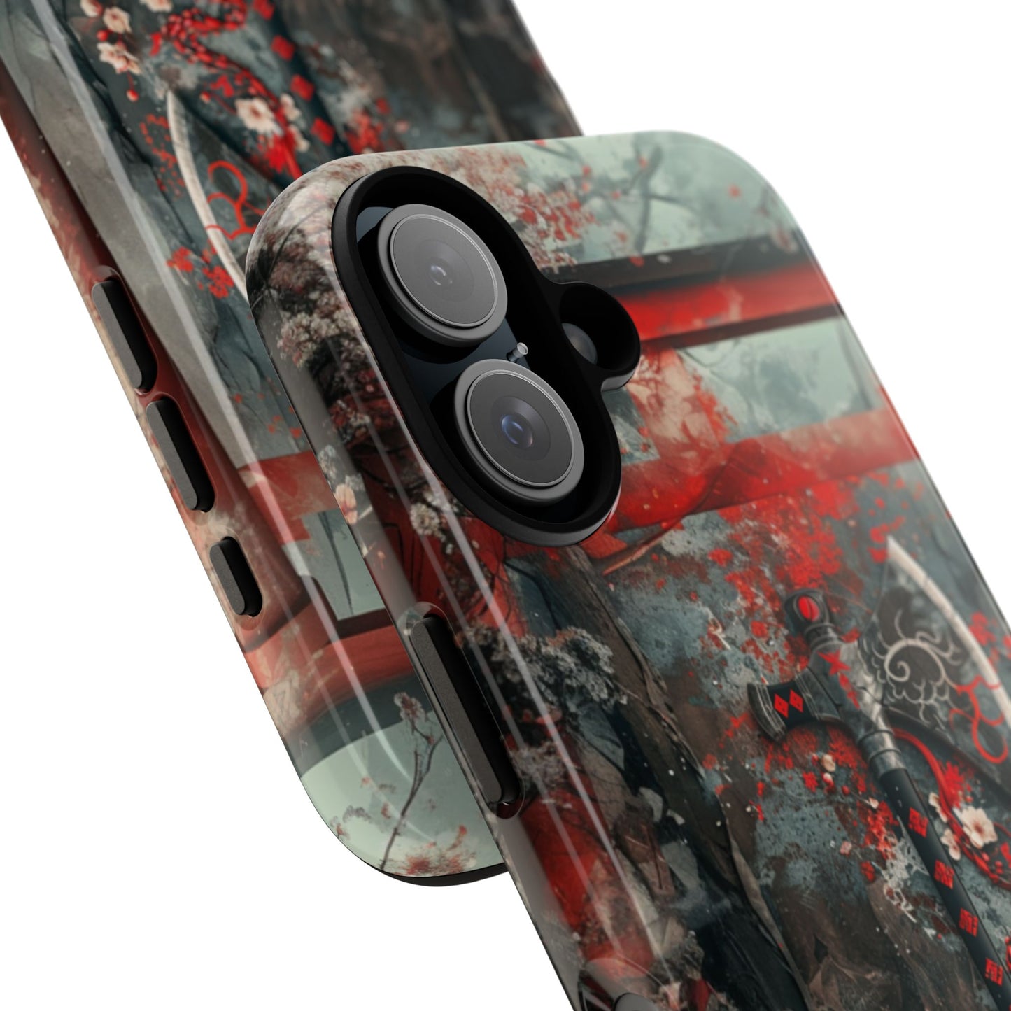 Sakura Warrior Axe - Tough iPhone Case