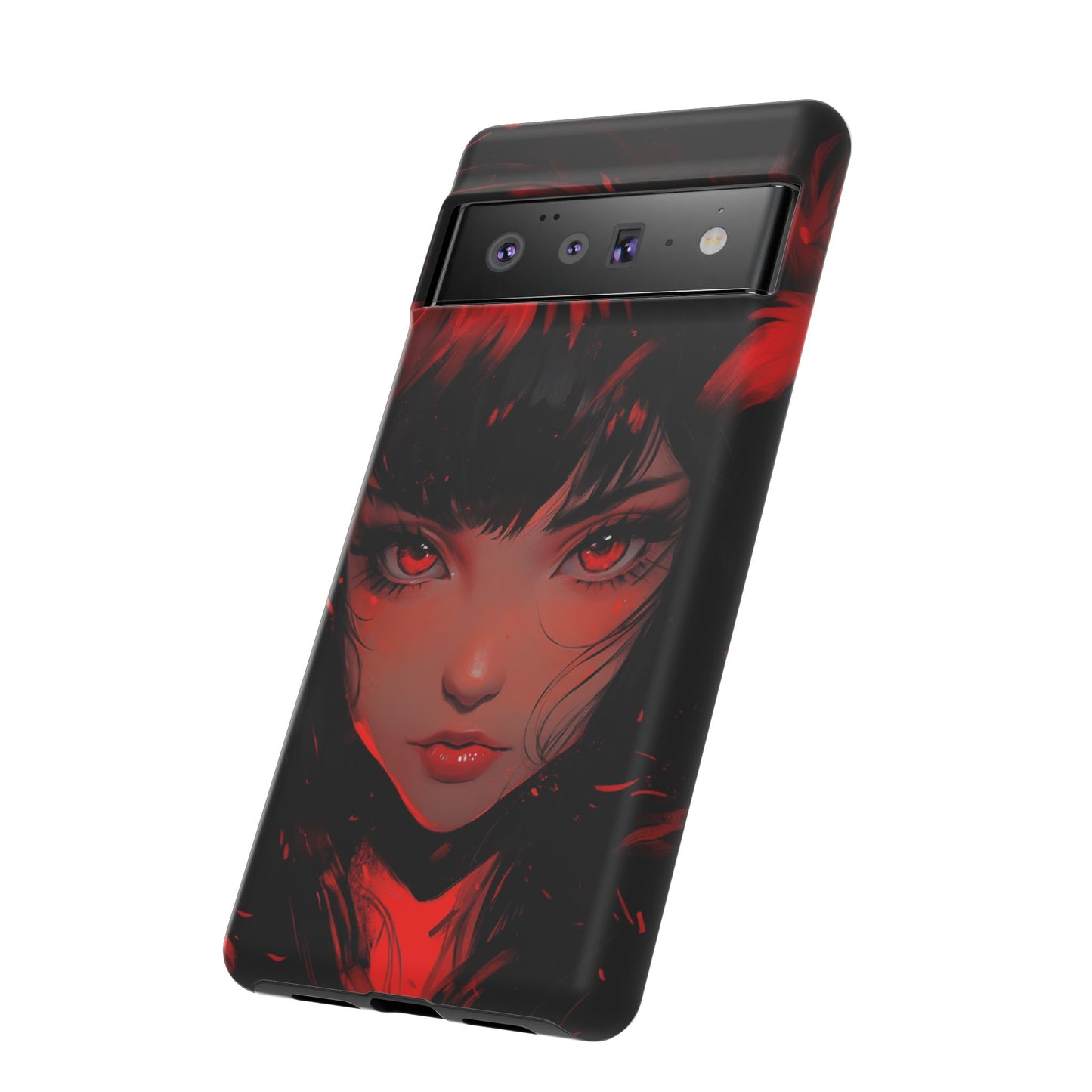 Fiery Gaze Anime Phone Case – iPhone, Google Pixel, Samsung Galaxy