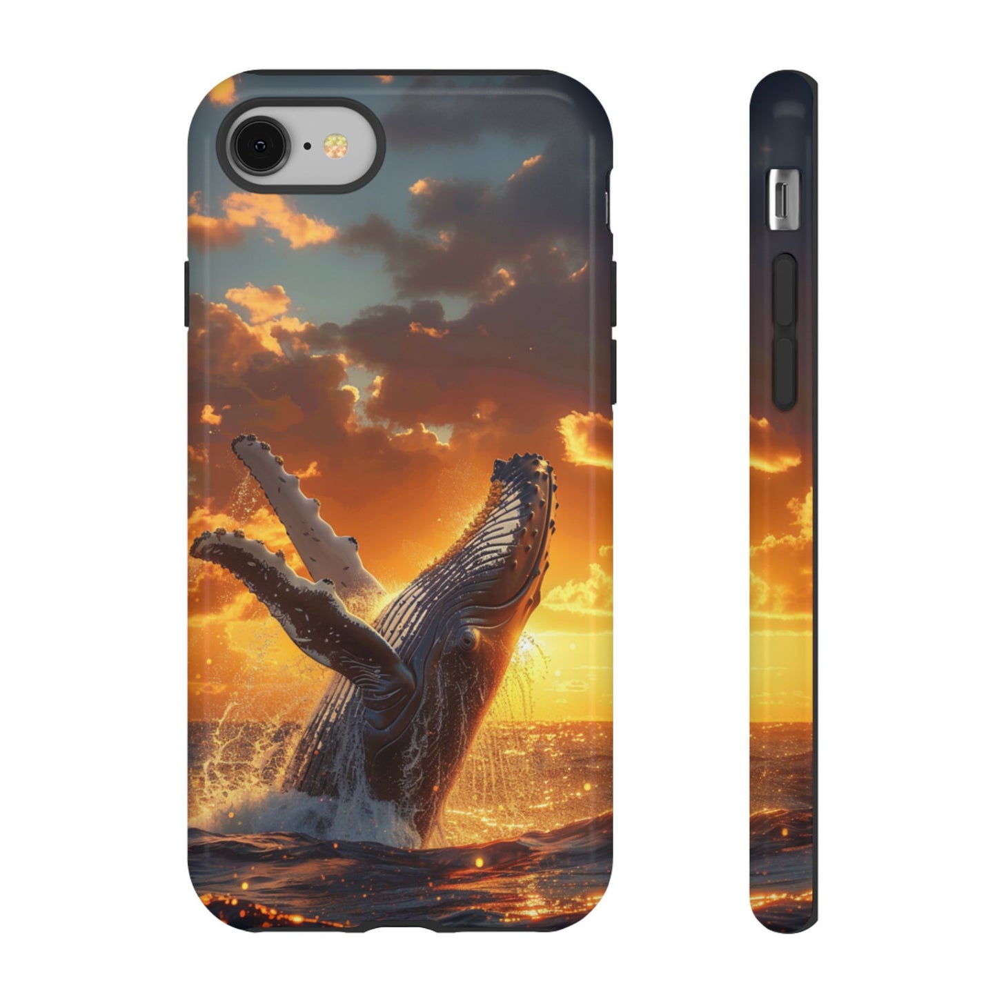 Sunset Breach Whale - Tough iPhone Case