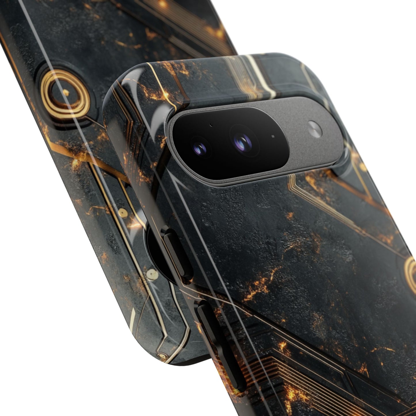 Obsidian Ember Circuit – Tough Google Pixel Case