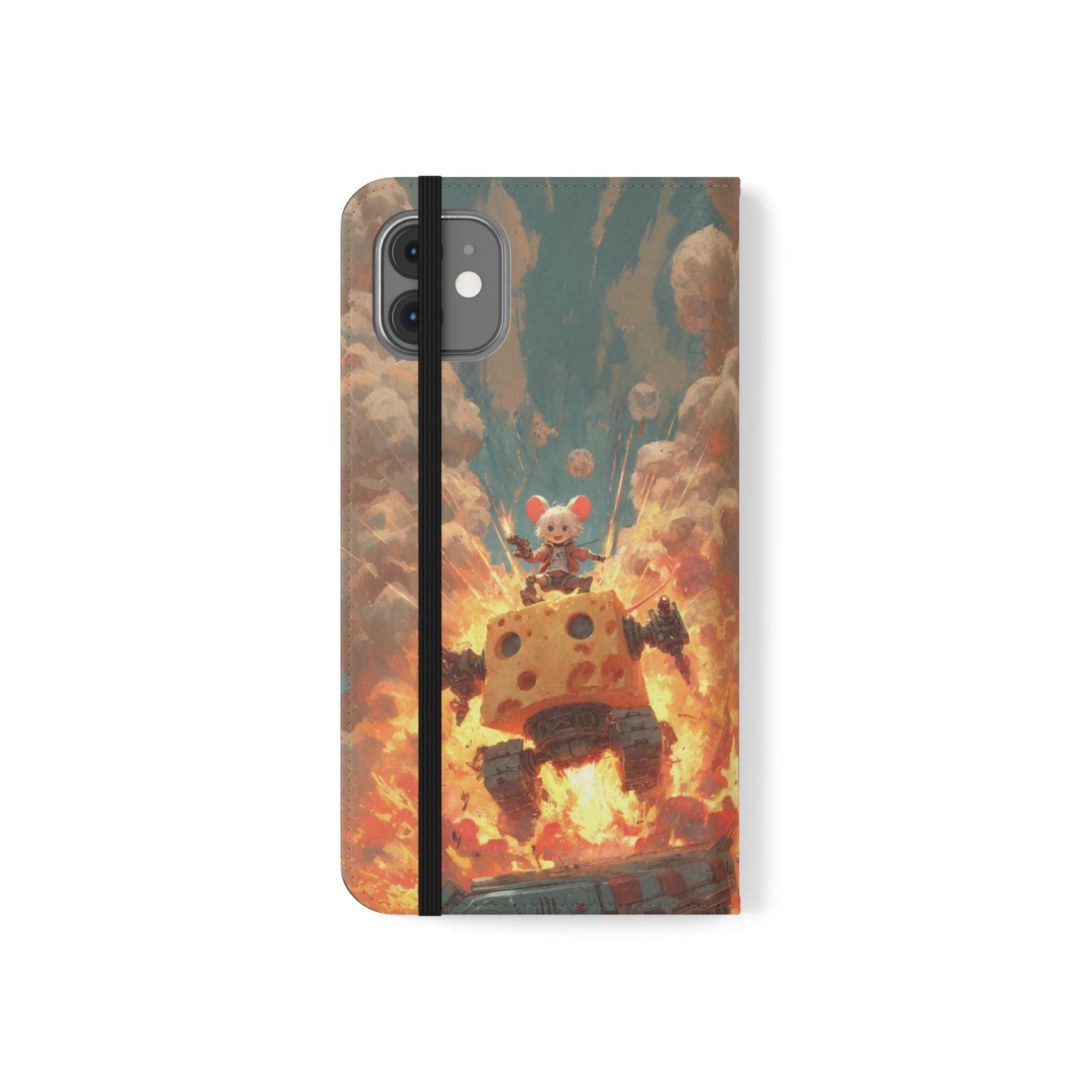 Battle Tank Mouse - Wallet Flip Case