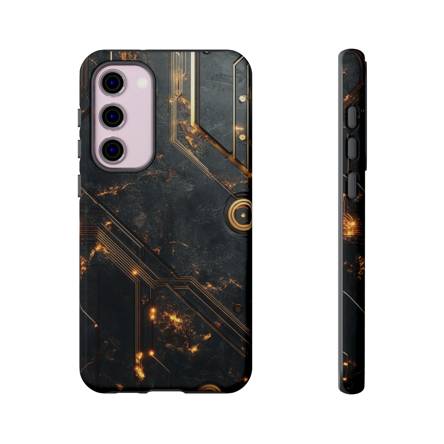 Obsidian Ember Circuit – Tough Samsung Galaxy Case
