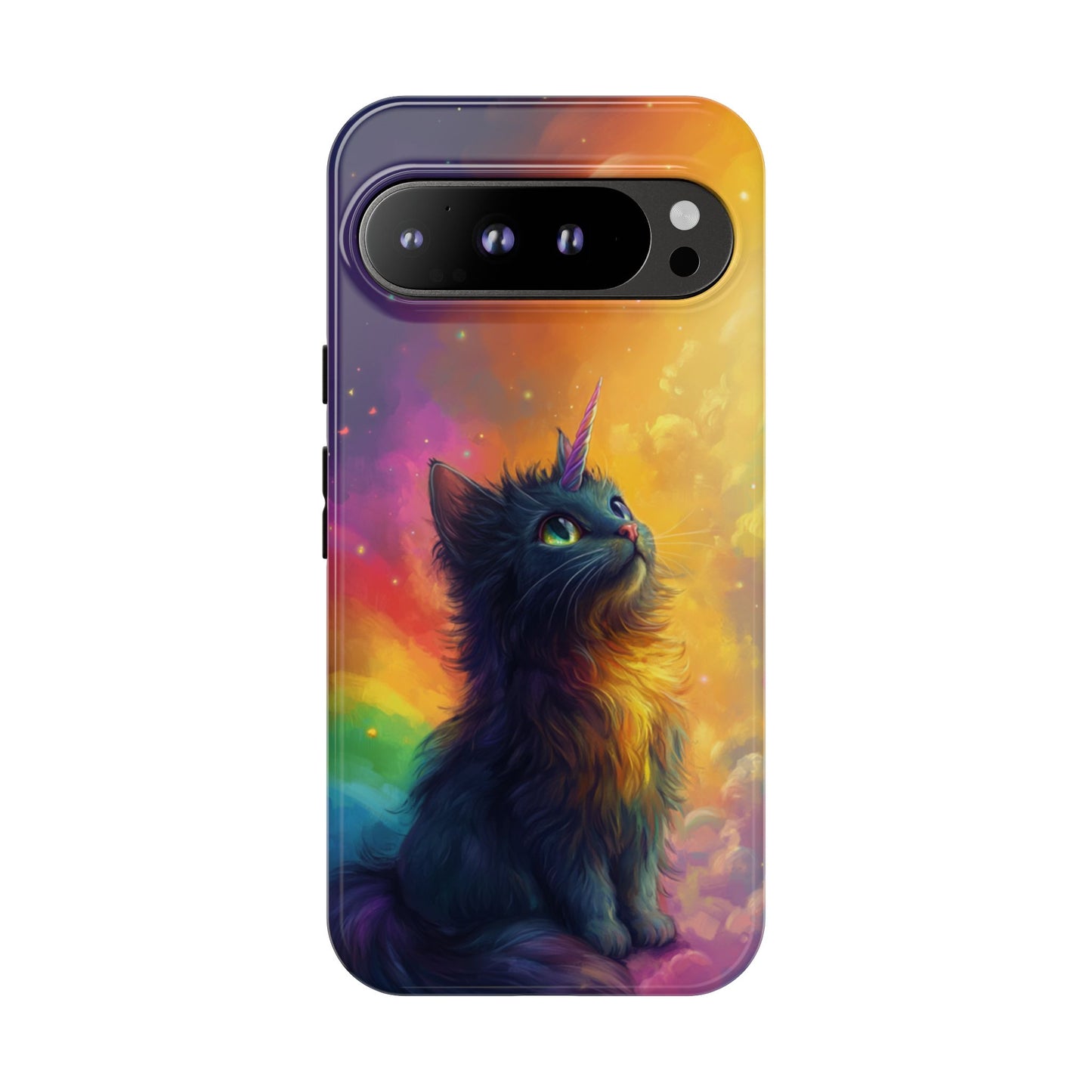 Rainbow Unicorn Cat Phone Case – iPhone, Google Pixel, Samsung Galaxy