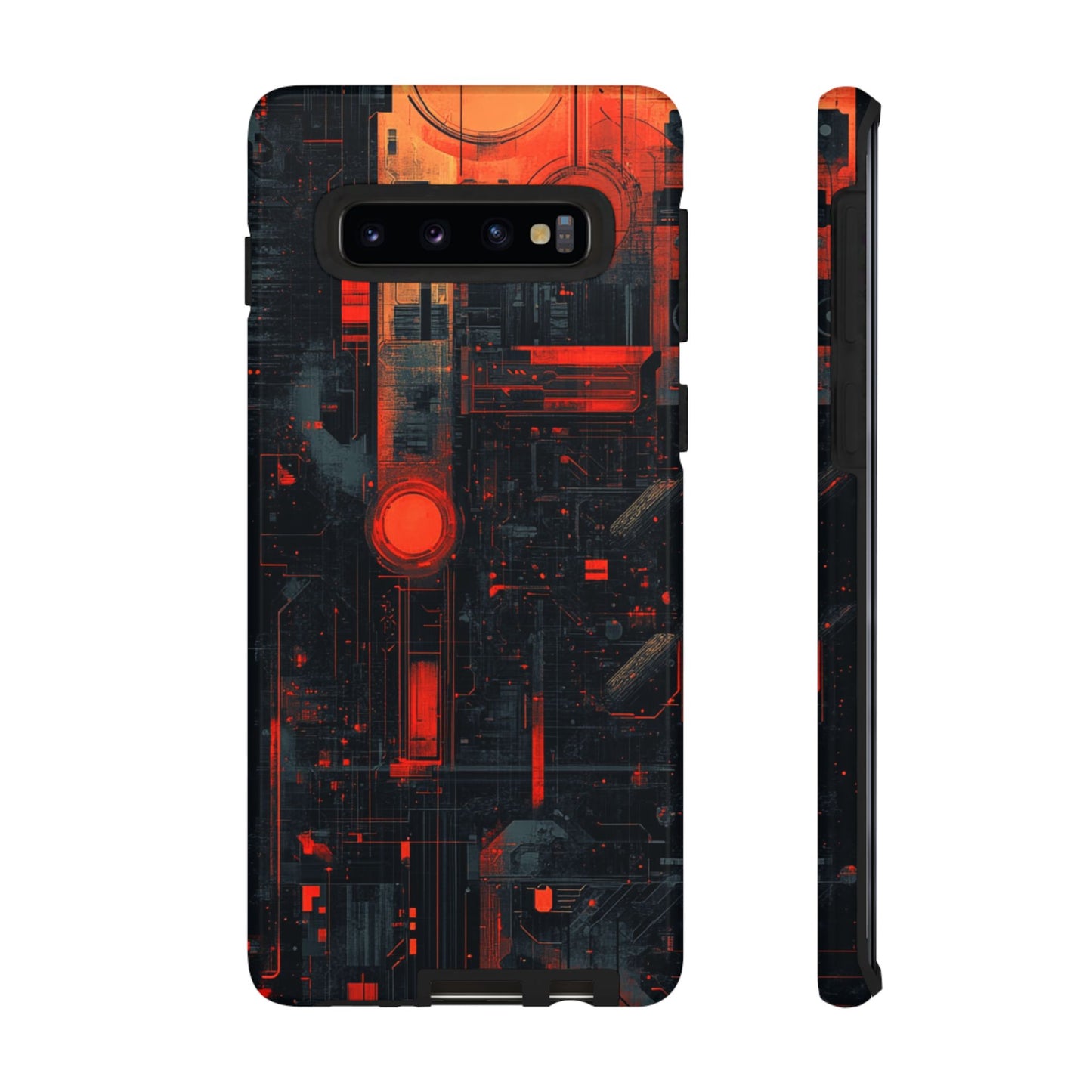 Neon Circuit Matrix – Tough Samsung Galaxy Case
