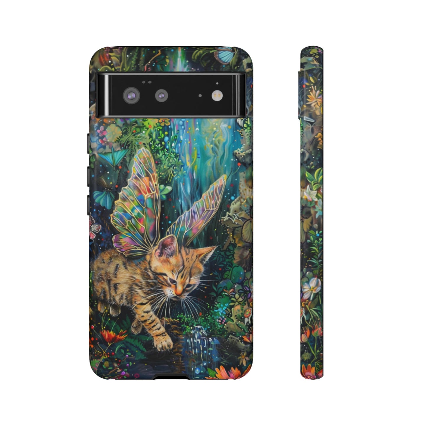 Fairy Garden Cat Phone Case – iPhone, Google Pixel, Samsung Galaxy