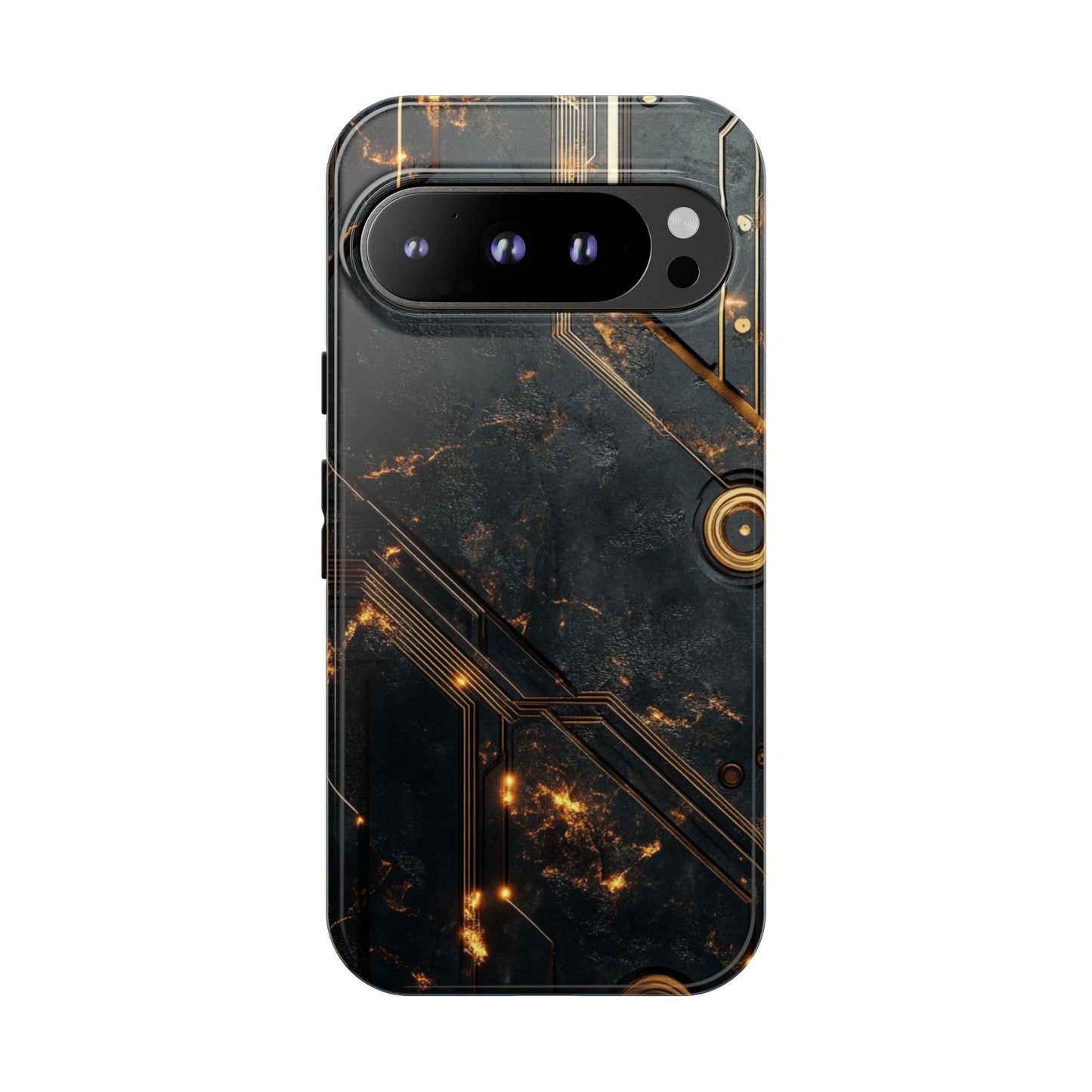 Obsidian Ember Circuit – Tough Google Pixel Case