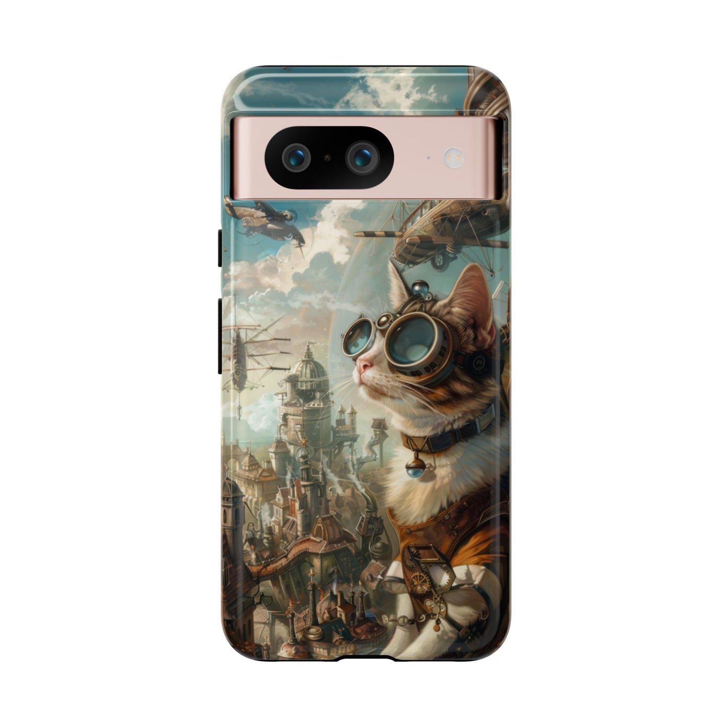Steampunk Aviator Cat - Tough Google Pixel Case