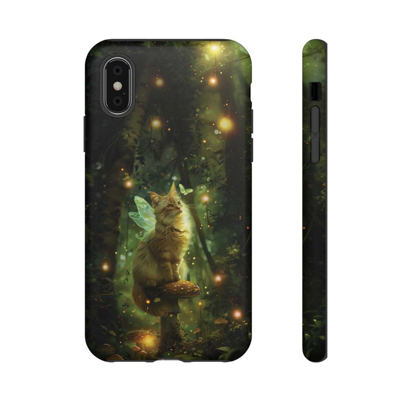 Enchanted Forest Fairy Cat Phone Case – iPhone, Google Pixel, Samsung Galaxy