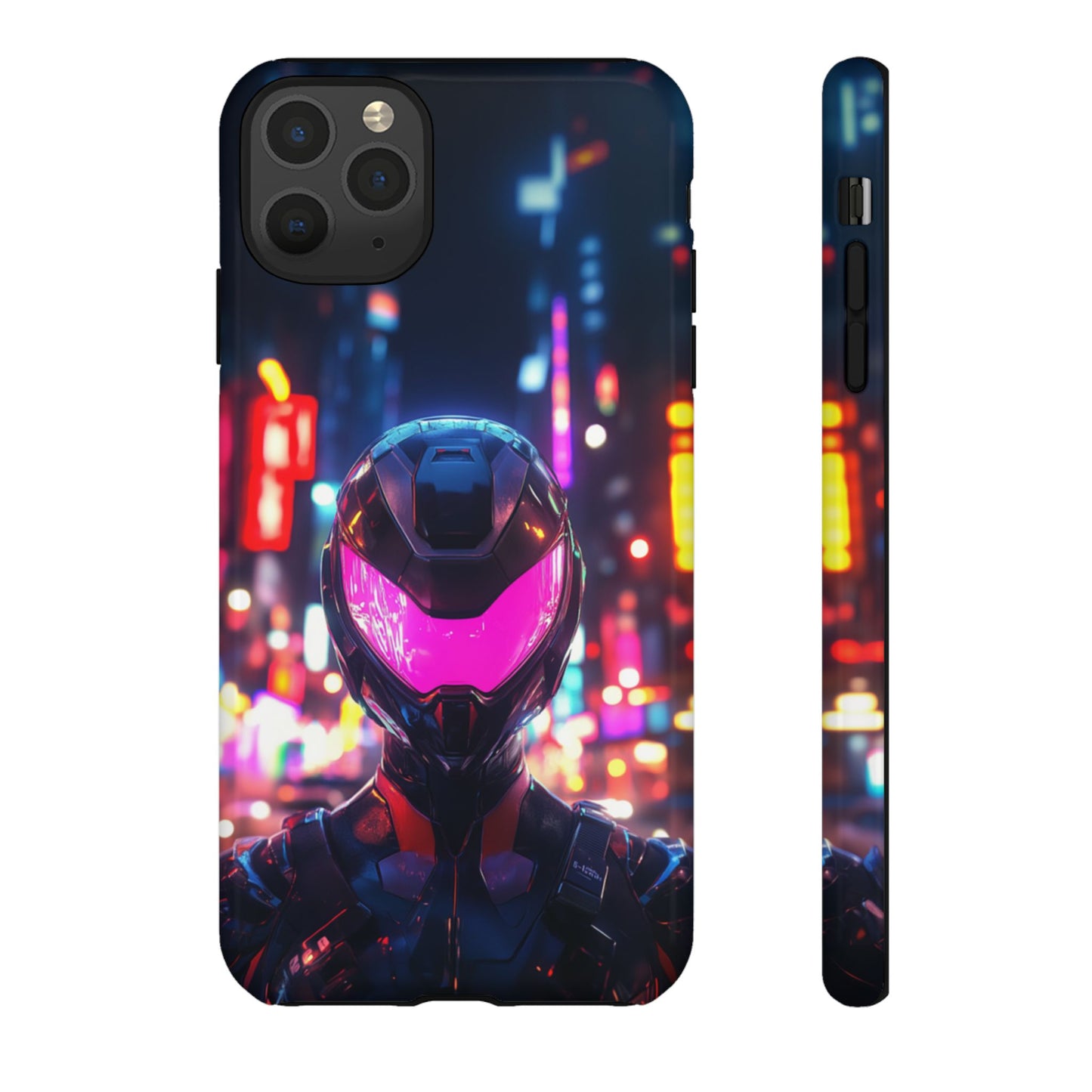 Neon Guardian Warrior – Tough iPhone Case