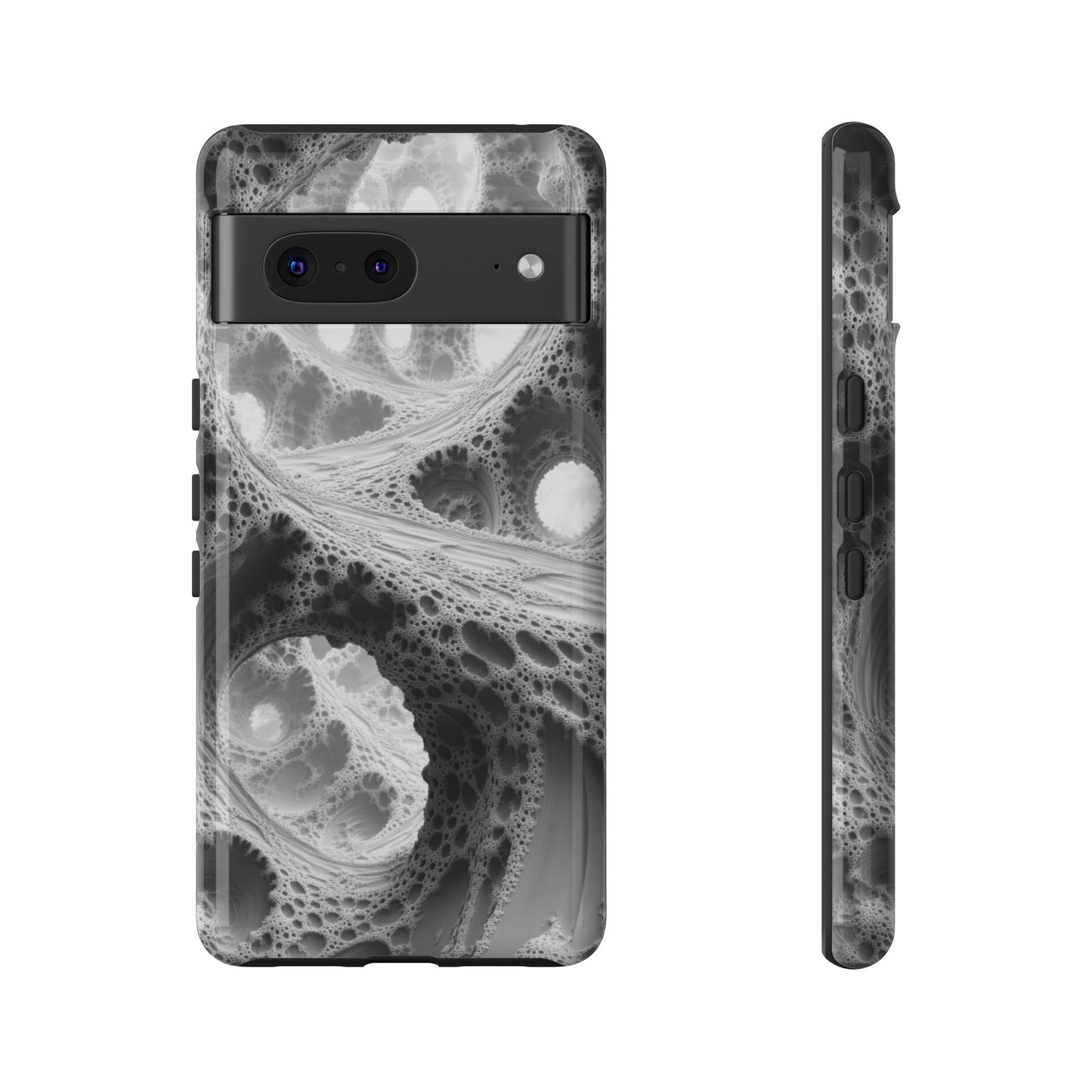 Monochrome Fractal – Tough Google Pixel Case