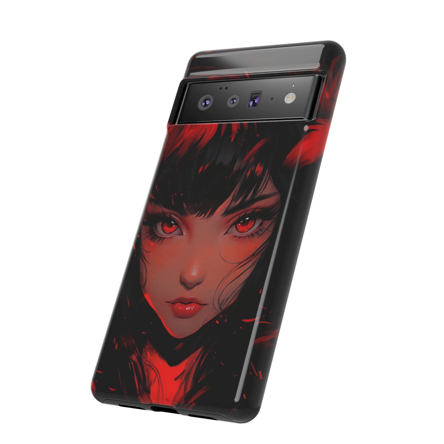 Fiery Gaze Anime Phone Case – iPhone, Google Pixel, Samsung Galaxy