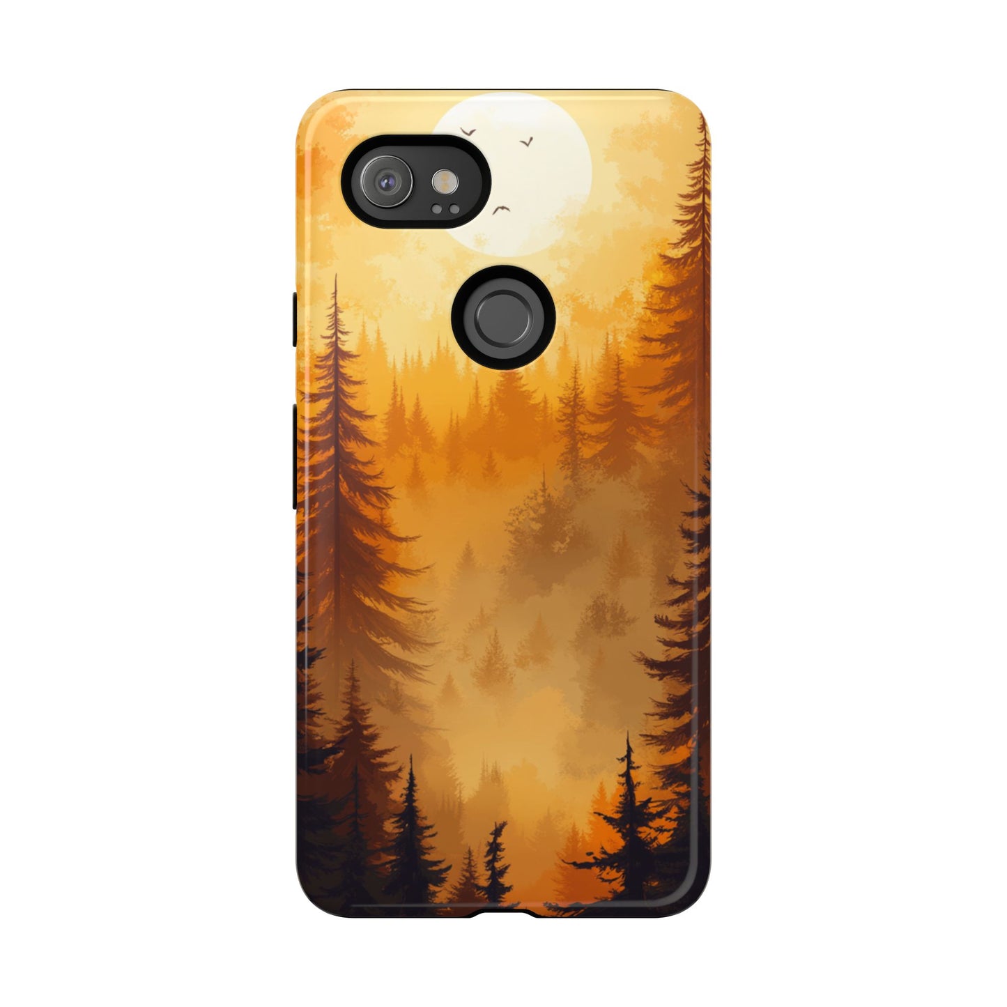 Golden Forest Silhouette – Tough Google Pixel Case
