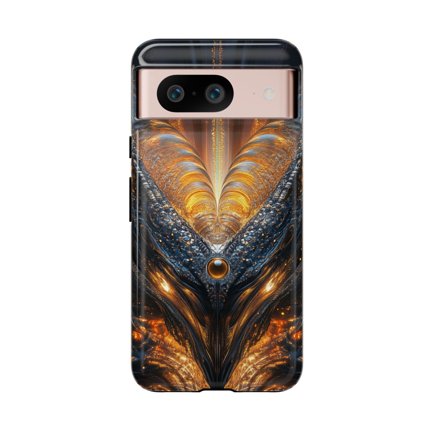 Obsidian Flare Fractal – Tough Google Pixel Case
