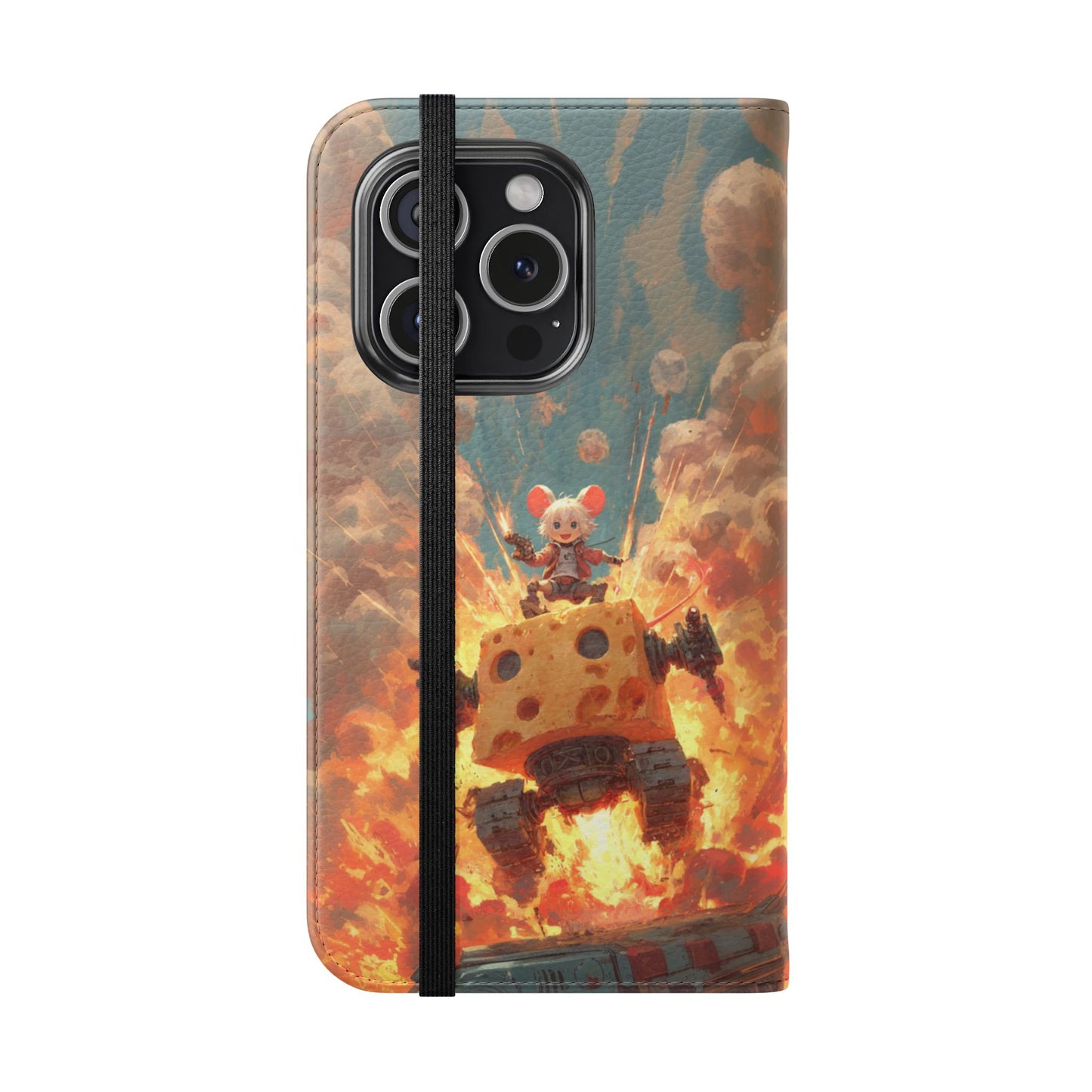 Battle Tank Mouse - Wallet Flip Case
