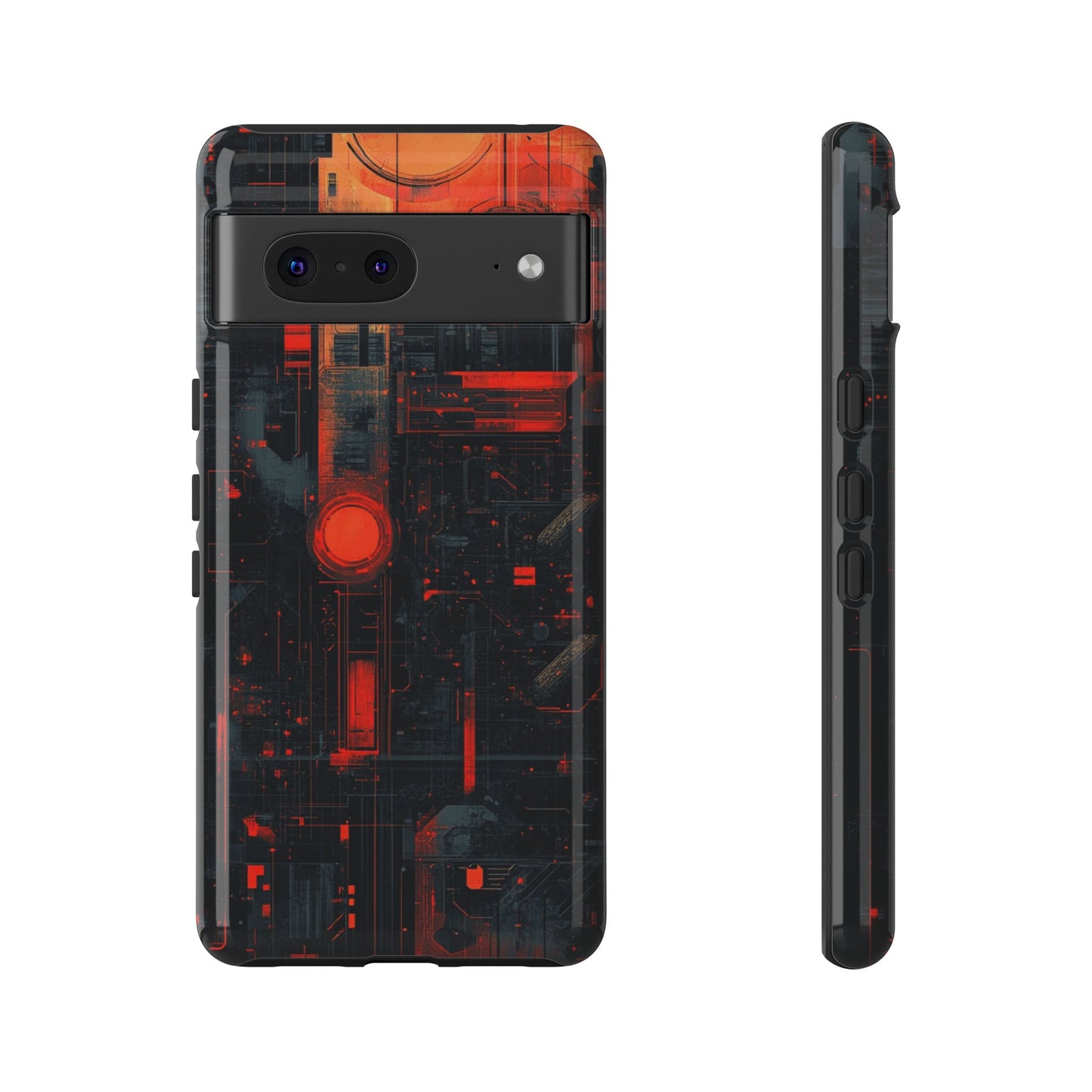 Neon Circuit Matrix – Tough Google Pixel Case