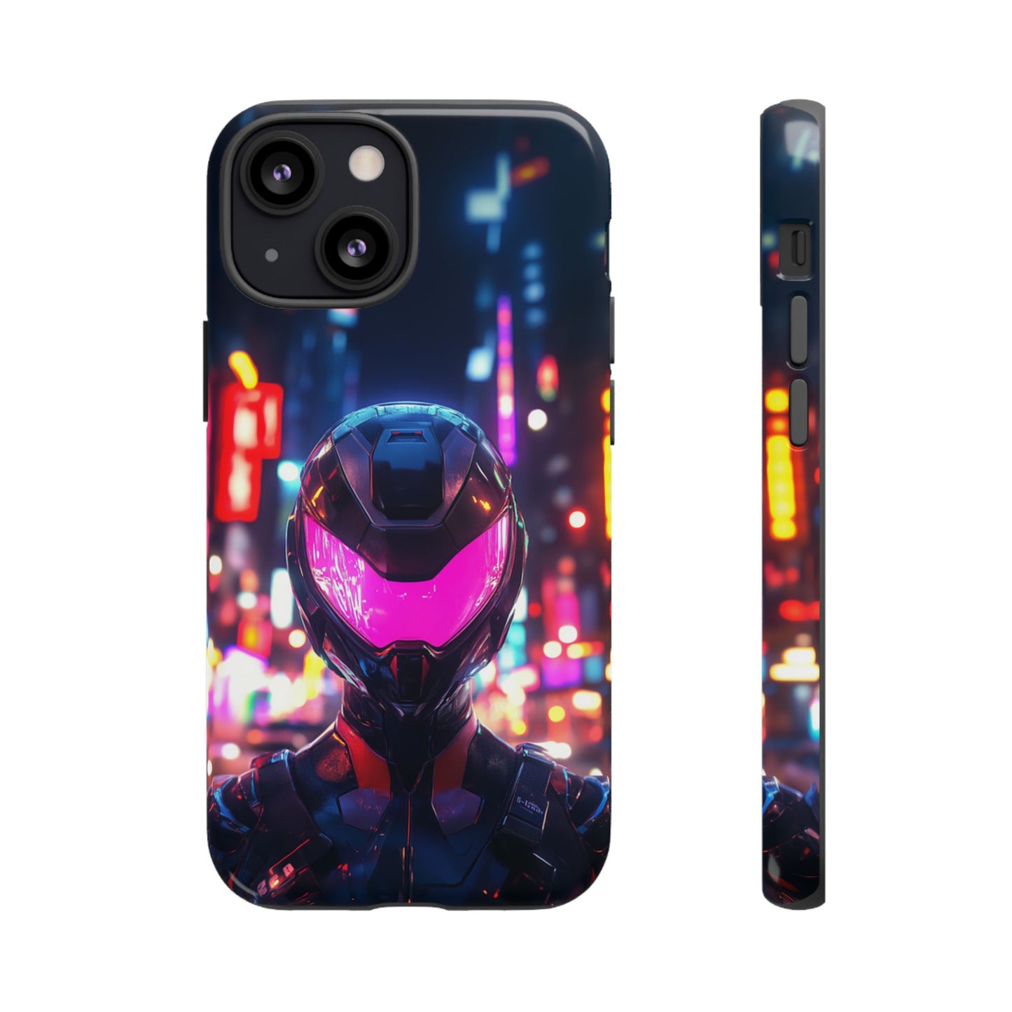 Neon Guardian Warrior – Tough iPhone Case