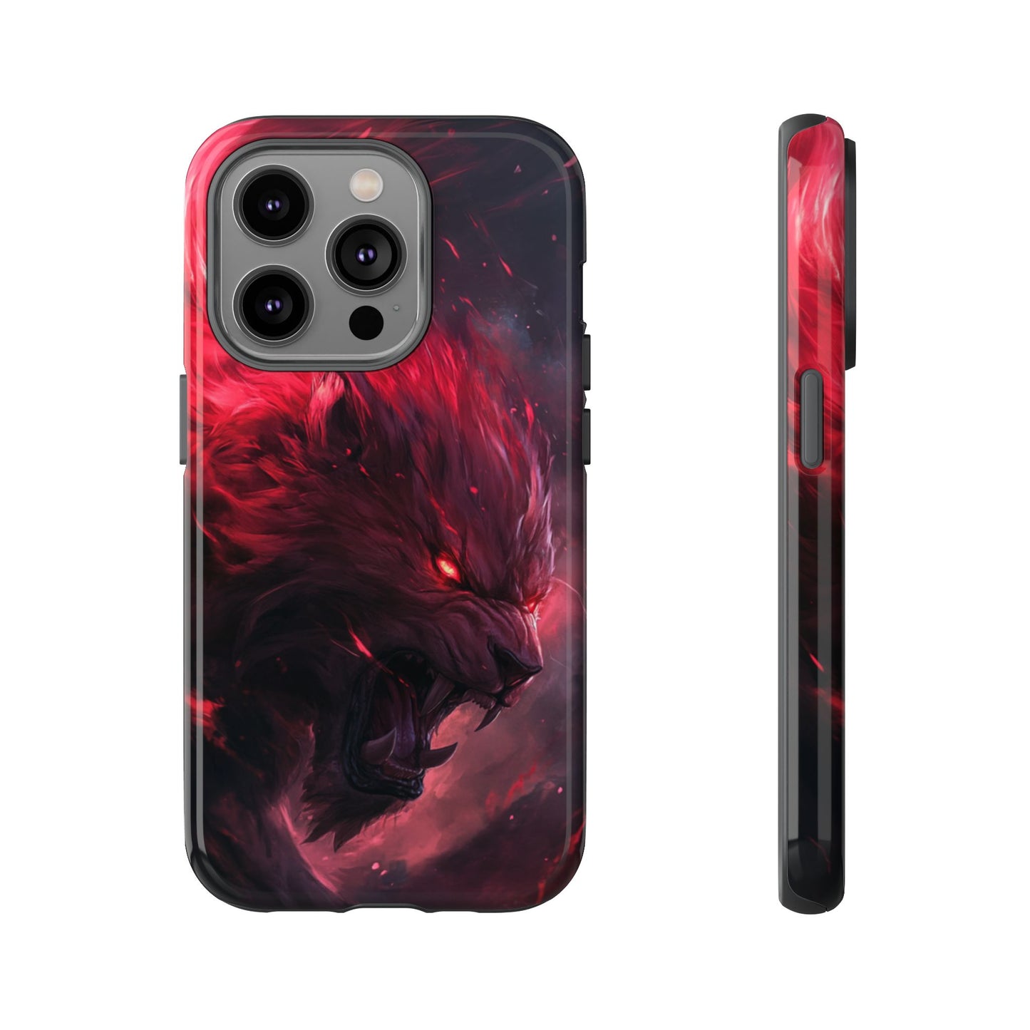 Fiery Wolf Spirit – Tough iPhone Case