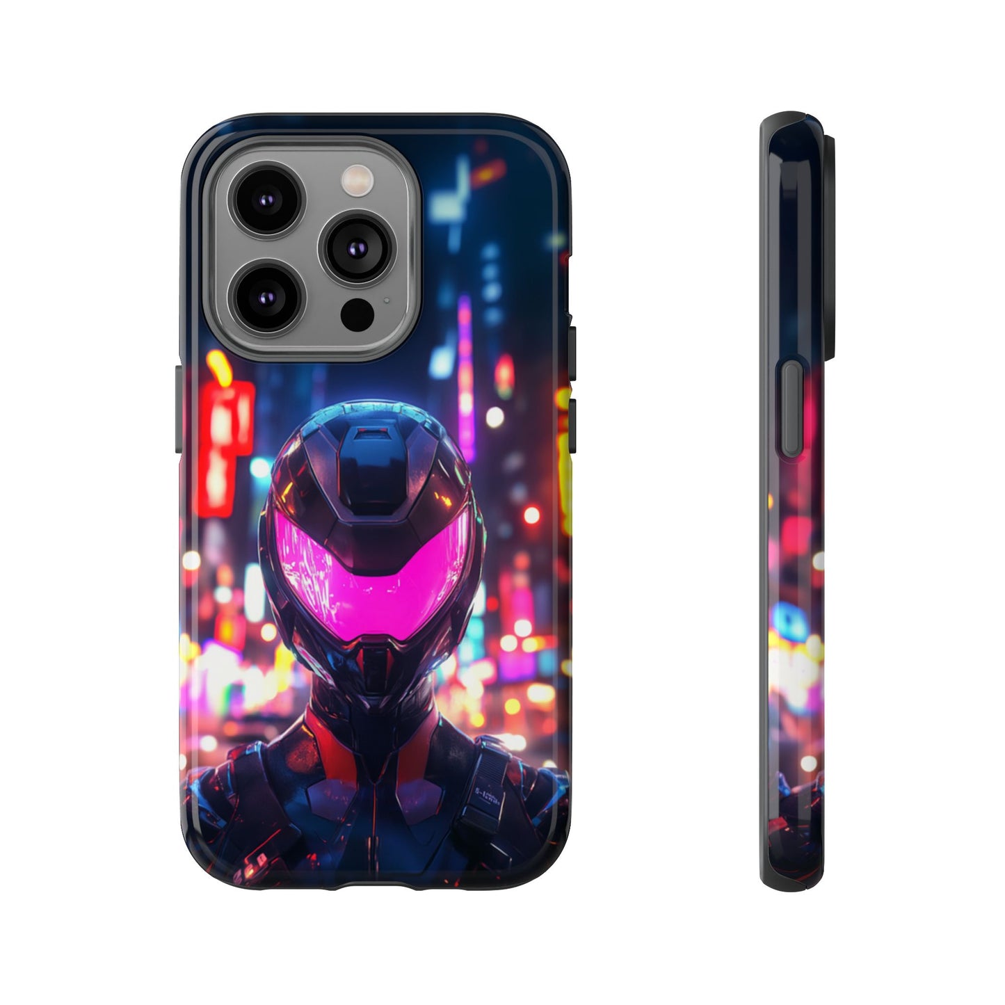 Neon Guardian Warrior – Tough iPhone Case